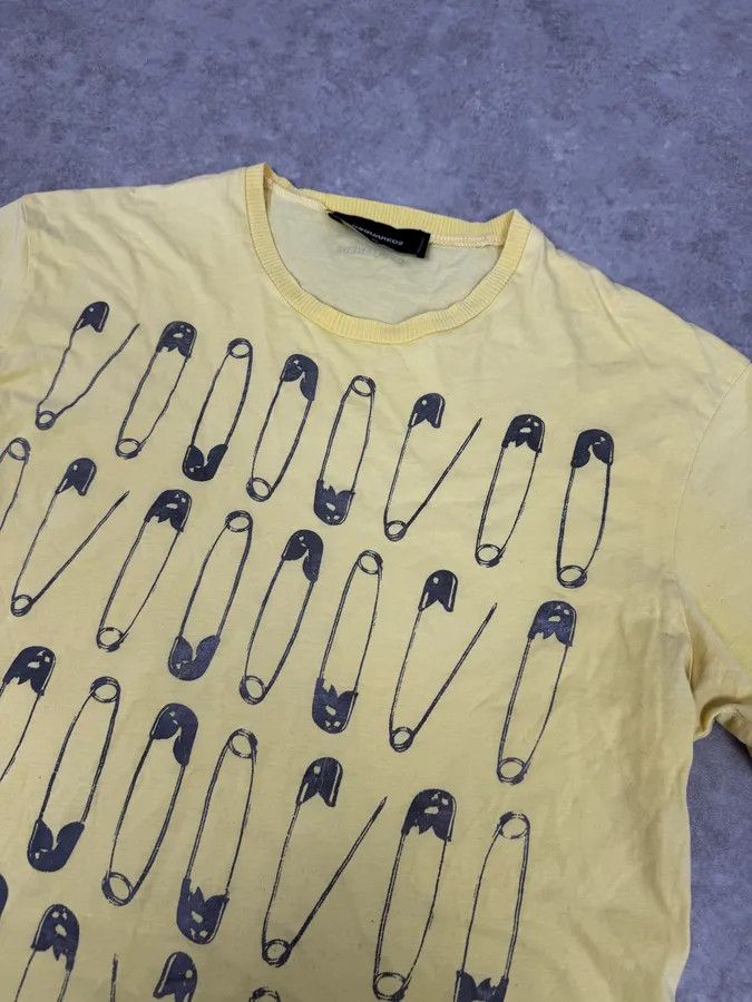 Dsquared2 SS2017 DSquared2 Yellow Pinstriped T-Shirt Size US M / EU 48-50 / 2 - 5 Thumbnail