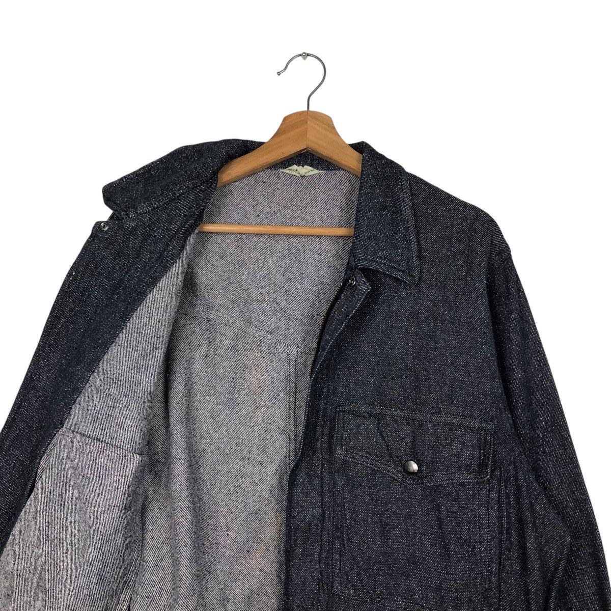 Japanese Brand 📌Vintage Denim Bomber Jacket Mige Parso Issey Miyake Size US M / EU 48-50 / 2 - 13 Thumbnail