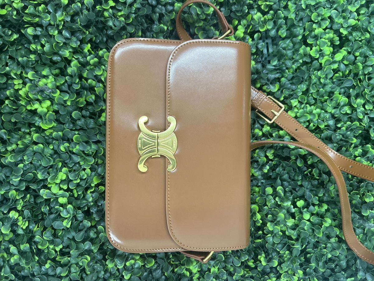Celine Triomphe Shoulder Bag Smooth Calfskin