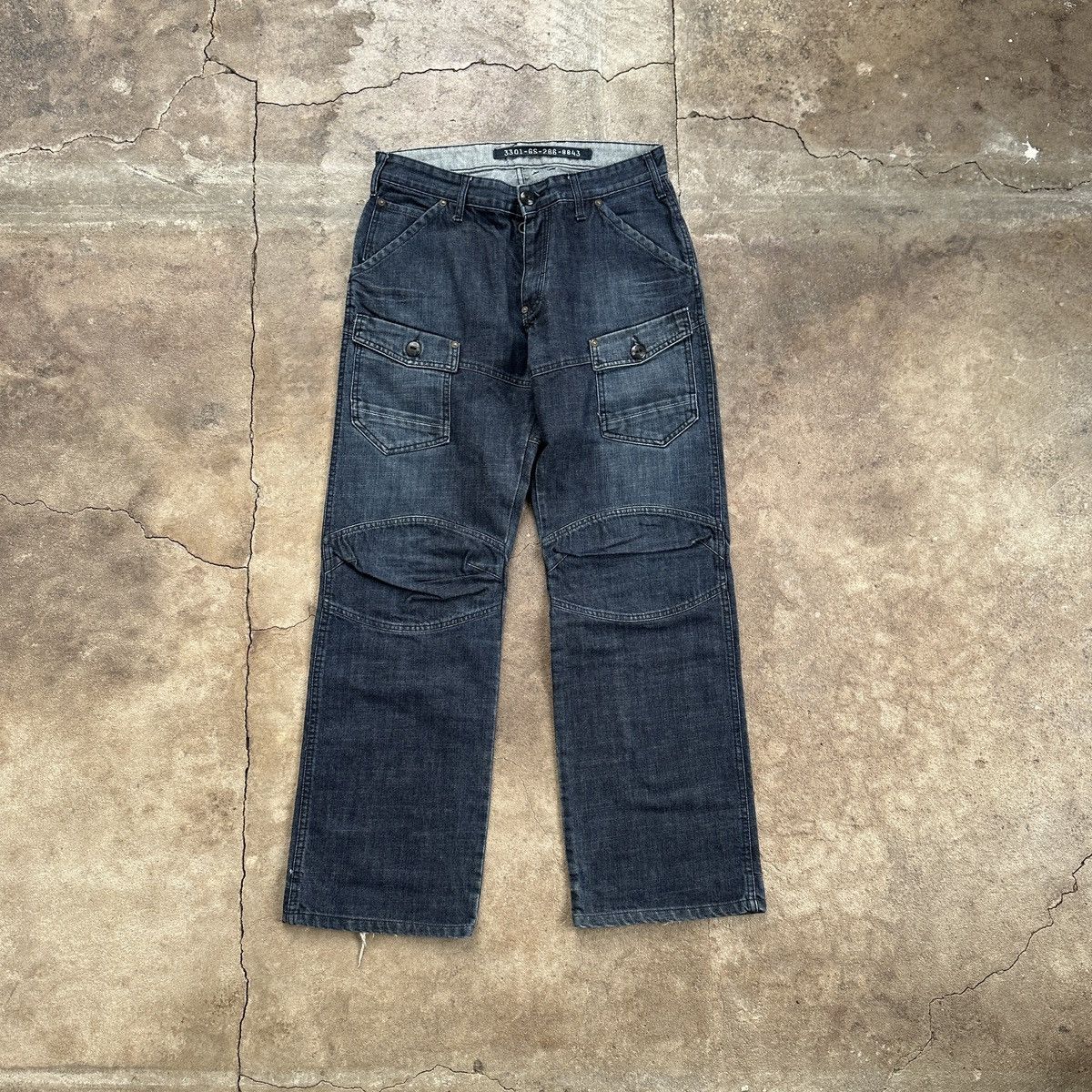 G-Star × Vintage Vintage G-Star Raw Dart RT Cargo Baggy Fit Knee Denim Size US 34 / EU 50 - 1 Thumbnail