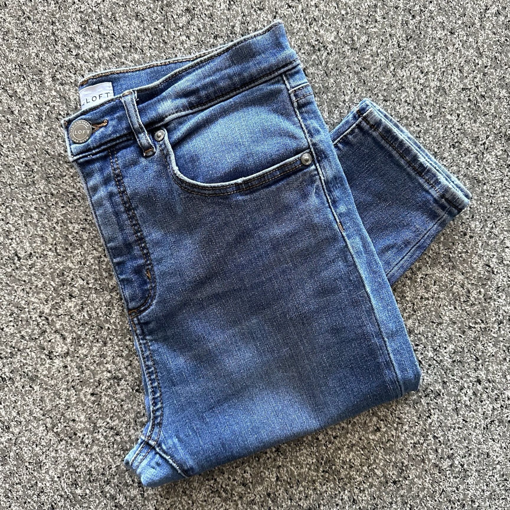 Loft Loft Jeans Womens 6 28x25 High Rise Skinny Light Wash Denim Blue Stretch 5-Pocket Size 28" / US 6 / IT 42 - 2 Thumbnail