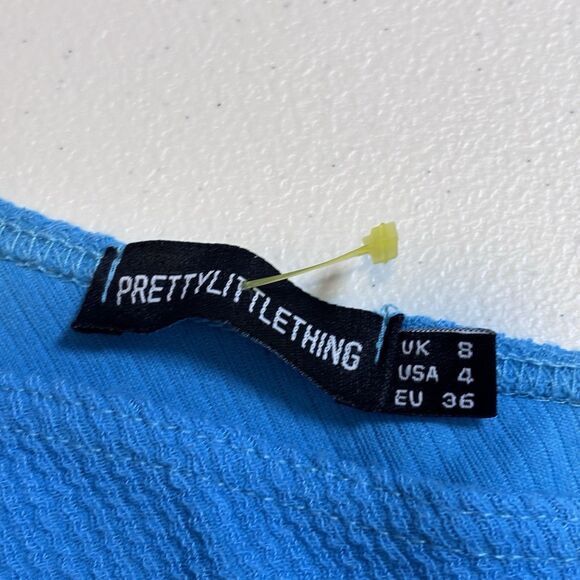 PrettyLittleThing Pretty Little Thing Blue One Shoulder Long Sleeve Top S 4 Size S / US 4 / IT 40 - 11 Thumbnail
