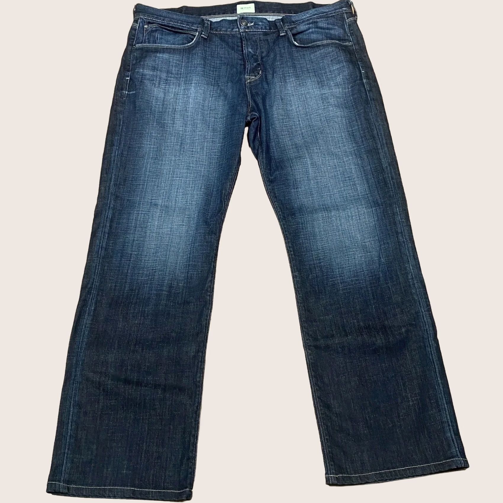 Hudson Hudson Jeans W40” L32” Mens Blue Denim Button Fly Pre Loved Pants - USA Made - Vintage Size US 40 / EU 56 - 1 Thumbnail
