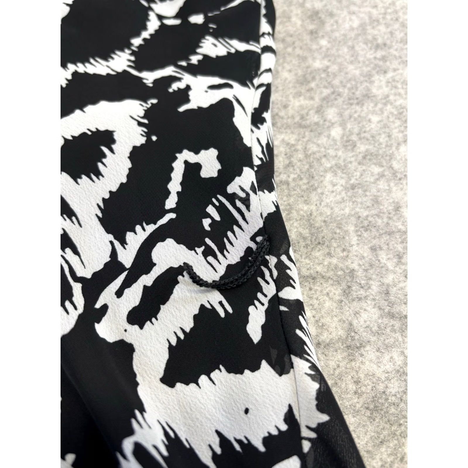 Vintage Debenhams Collection Dress cowl neck Black / White sleeveless Women UK12 Dress Size XL / US 12-14 / IT 48-50 - 5 Thumbnail