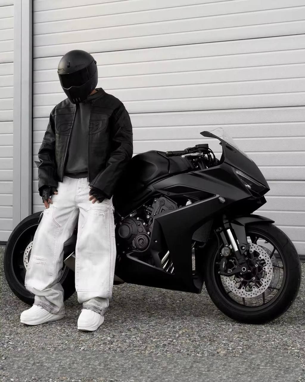 Japanese Brand × Vintage designer style moto jacket with zipper Size US L / EU 52-54 / 3 - 9 Thumbnail