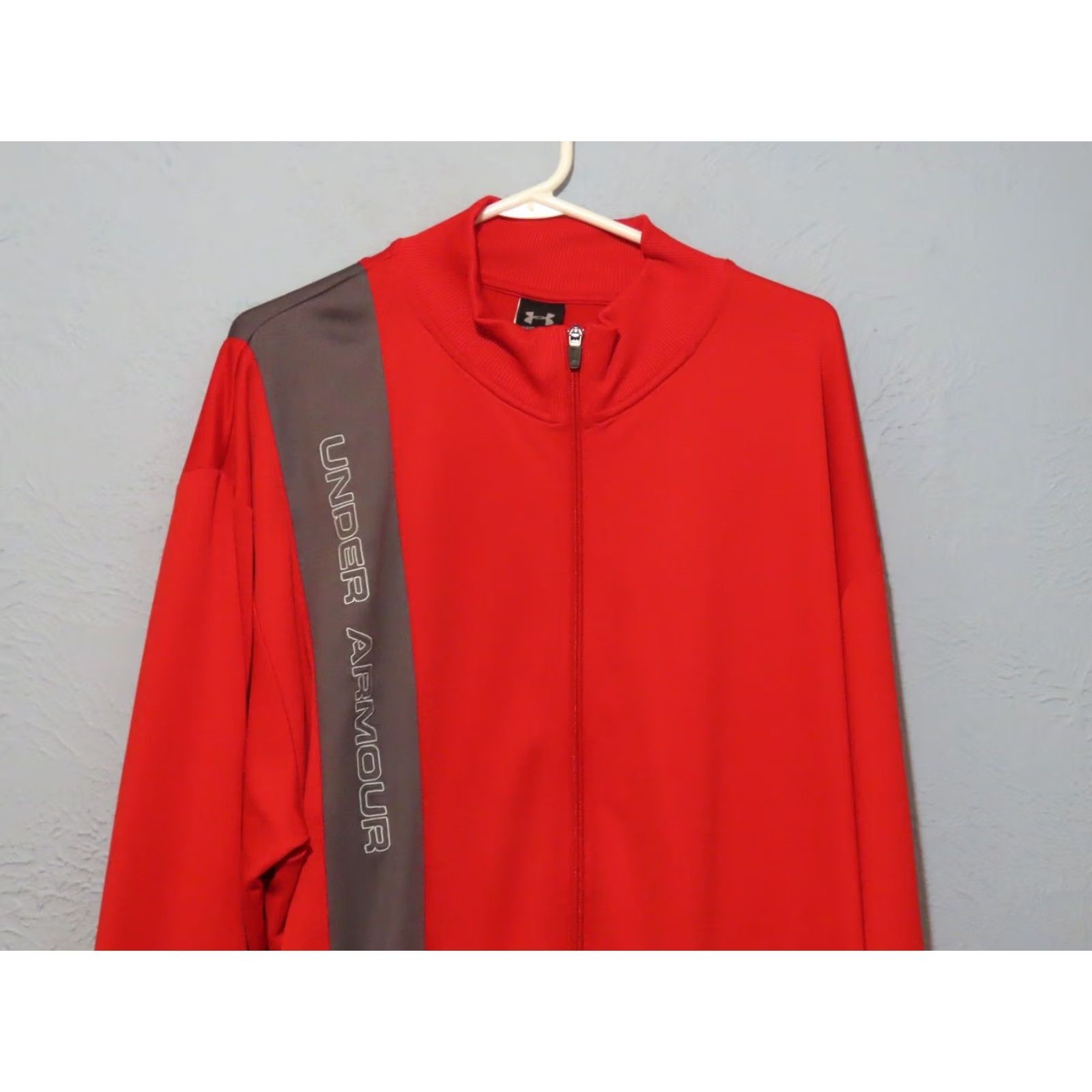 Under Armour Under Armour Jacket Mens XL Red Full Zip Warmup Long Wool? Size US XL / EU 56 / 4 - 3 Thumbnail