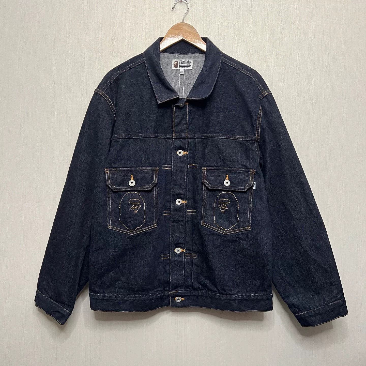 Bape Bape Embroidered Denim Jacket SS24 XXL Size US XXL / EU 58 / 5 - 1 Thumbnail