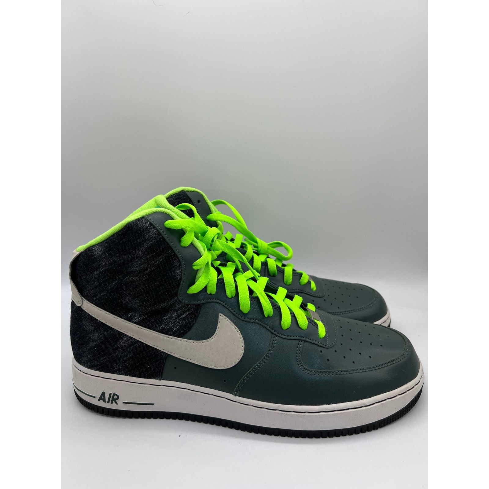 Nike Air Force High 315121-302 Lime Green/Forest Green 14