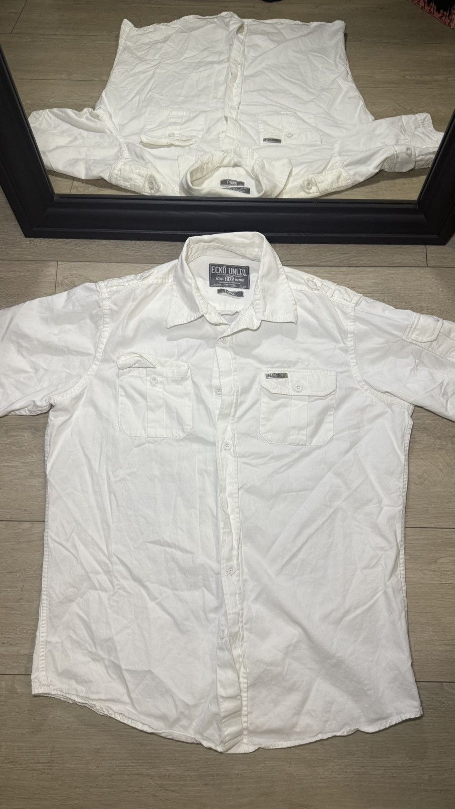 Ecko Unltd. Vintage / Y2K Ecko Unlimited Embroidered Logo Shirt Size US L / EU 52-54 / 3 - 3 Thumbnail