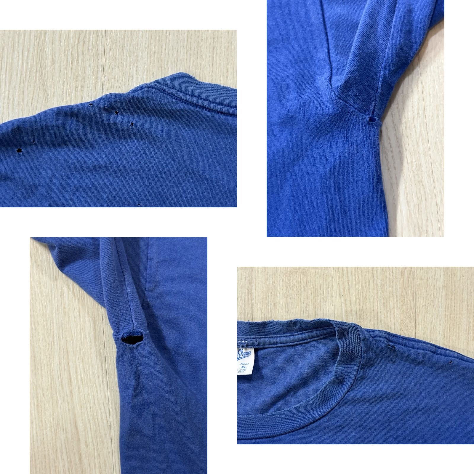Velva Sheen VINTAGE URI Rams Taz Shirt XL Blue 90s Looney Tunes University USA SVG Velva Sheen Mens Shirt Size US XL / EU 56 / 4 - 8 Thumbnail
