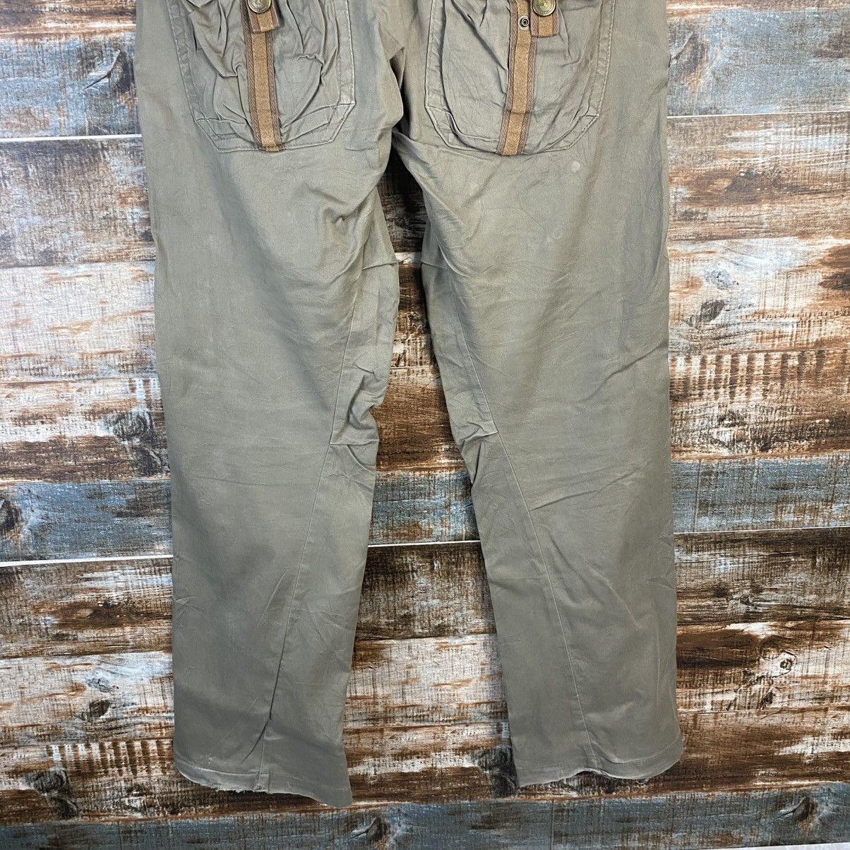 Japanese Brand DL Edwin Green Cargo Multipocket Pants #C971 Size US 32 / EU 48 - 18 Thumbnail