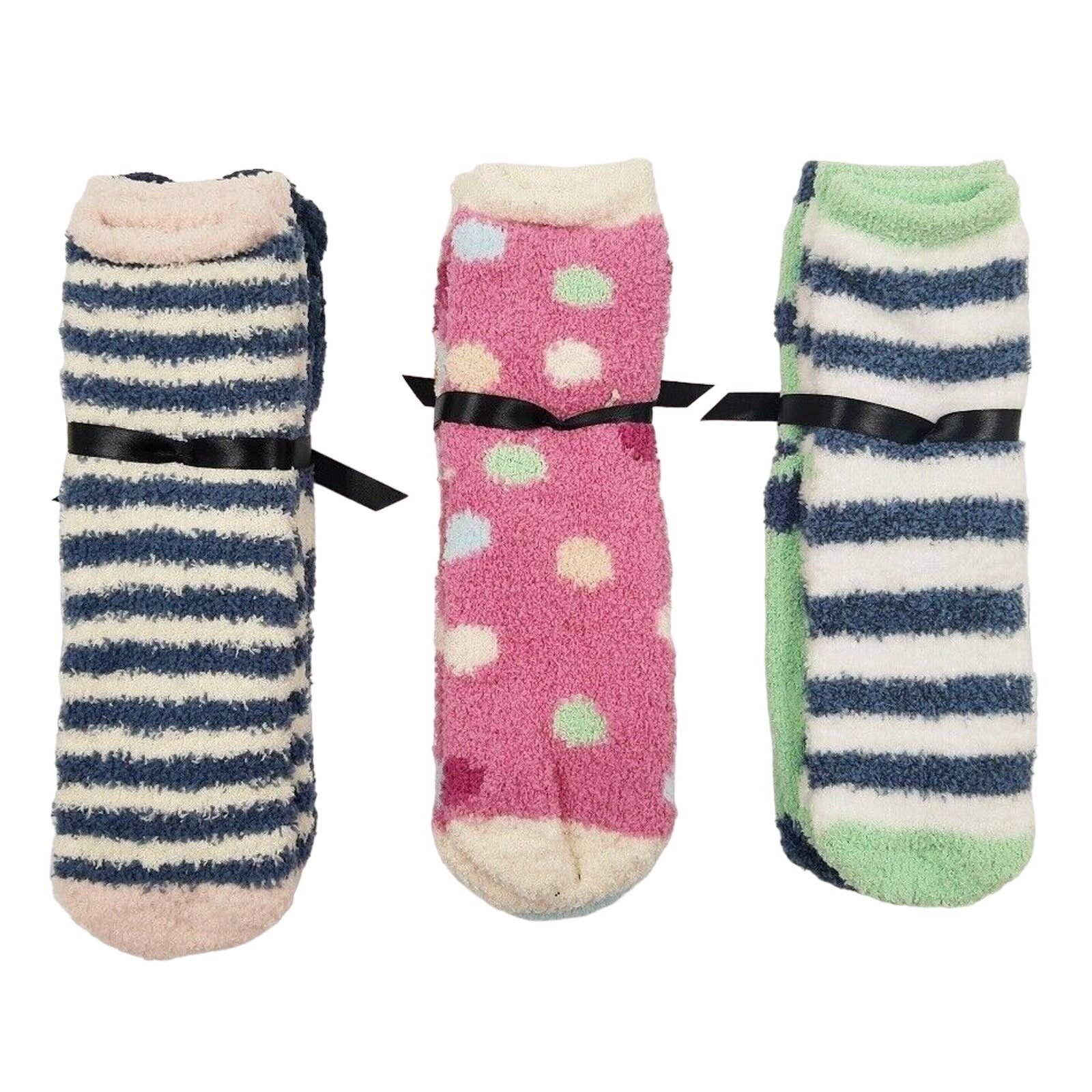 The Unbranded Brand Free Press Women Colorful 6-pc Set Fuzzy Crew Socks One Size Size ONE SIZE - 2 Thumbnail