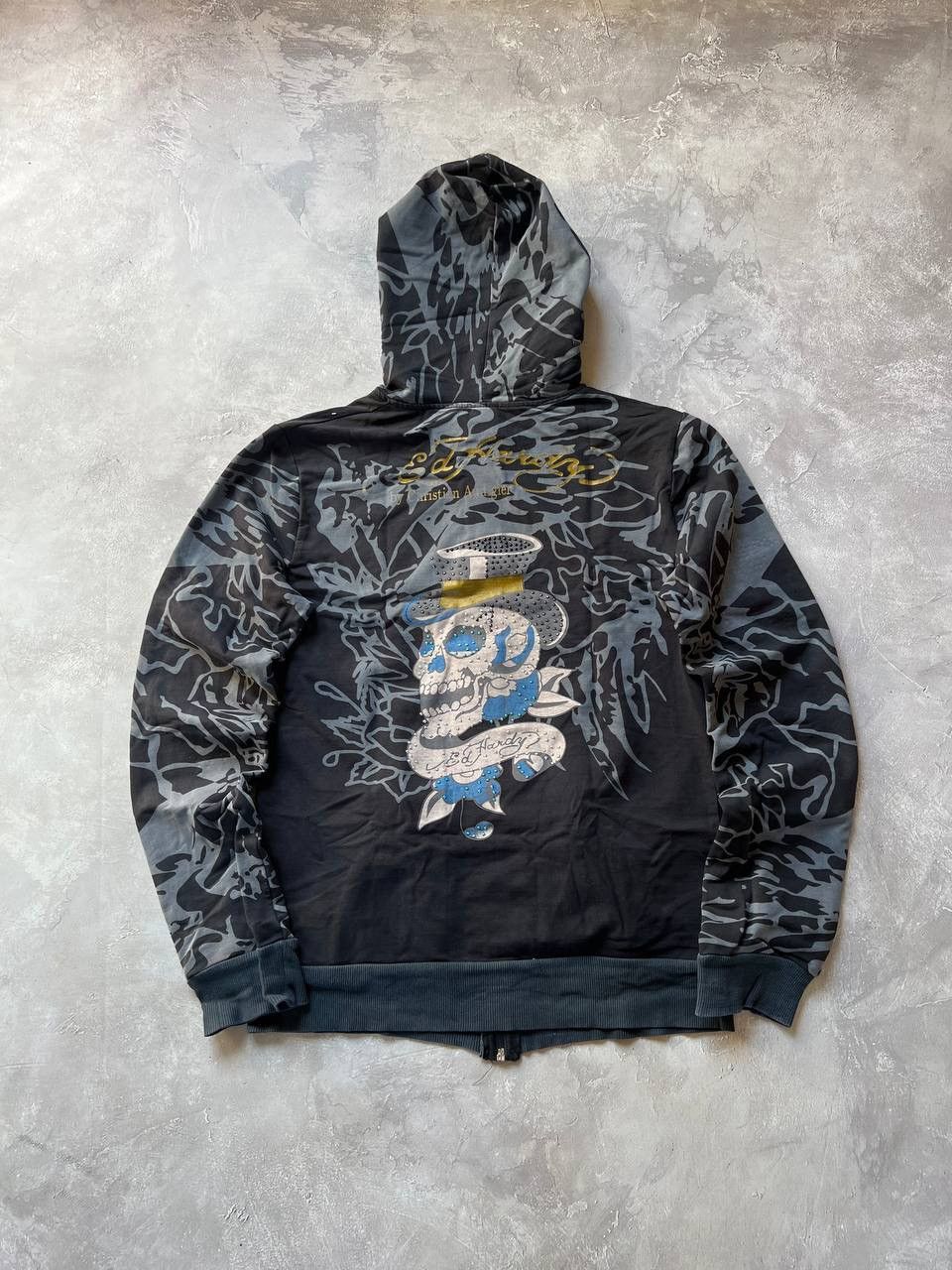 Ed Hardy × Vintage Vintage Ed Hardy Zip Hoodie Size S / US 4 / IT 40 - 5 Thumbnail