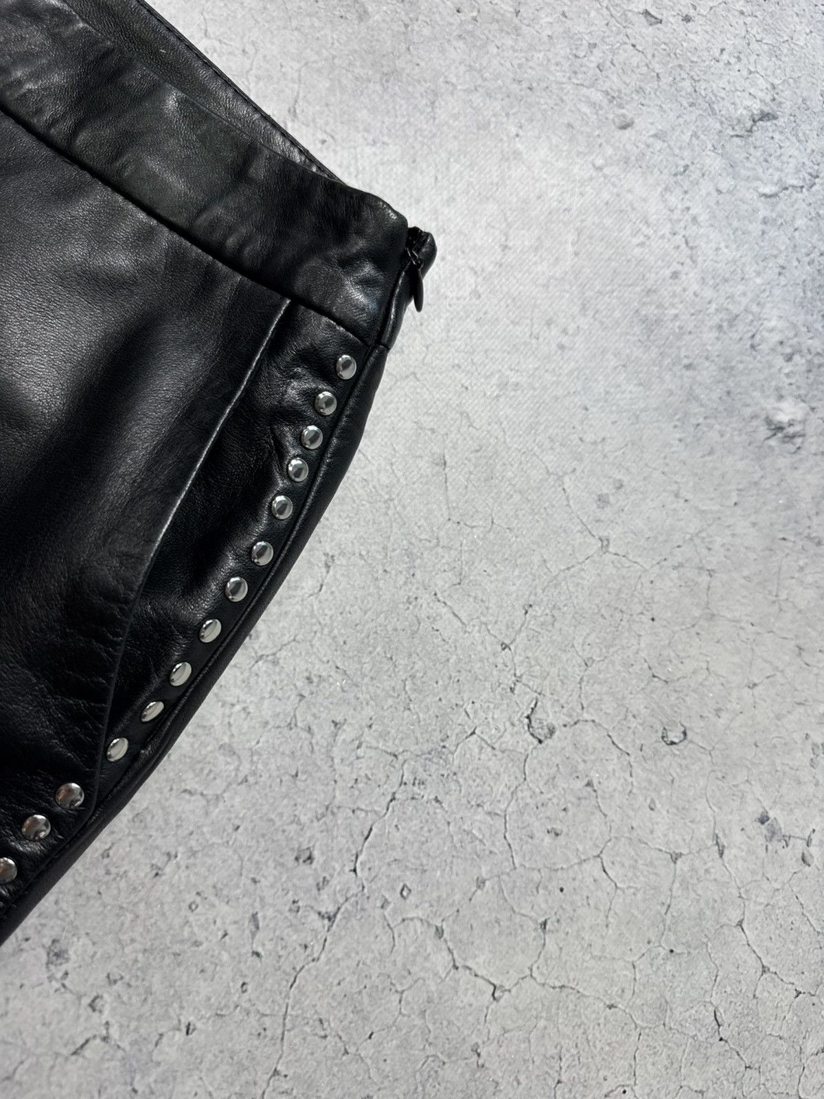 Sandro Sandro Paris Luxury Leather Skirt Size 26" / US 2 / IT 38 - 6 Thumbnail