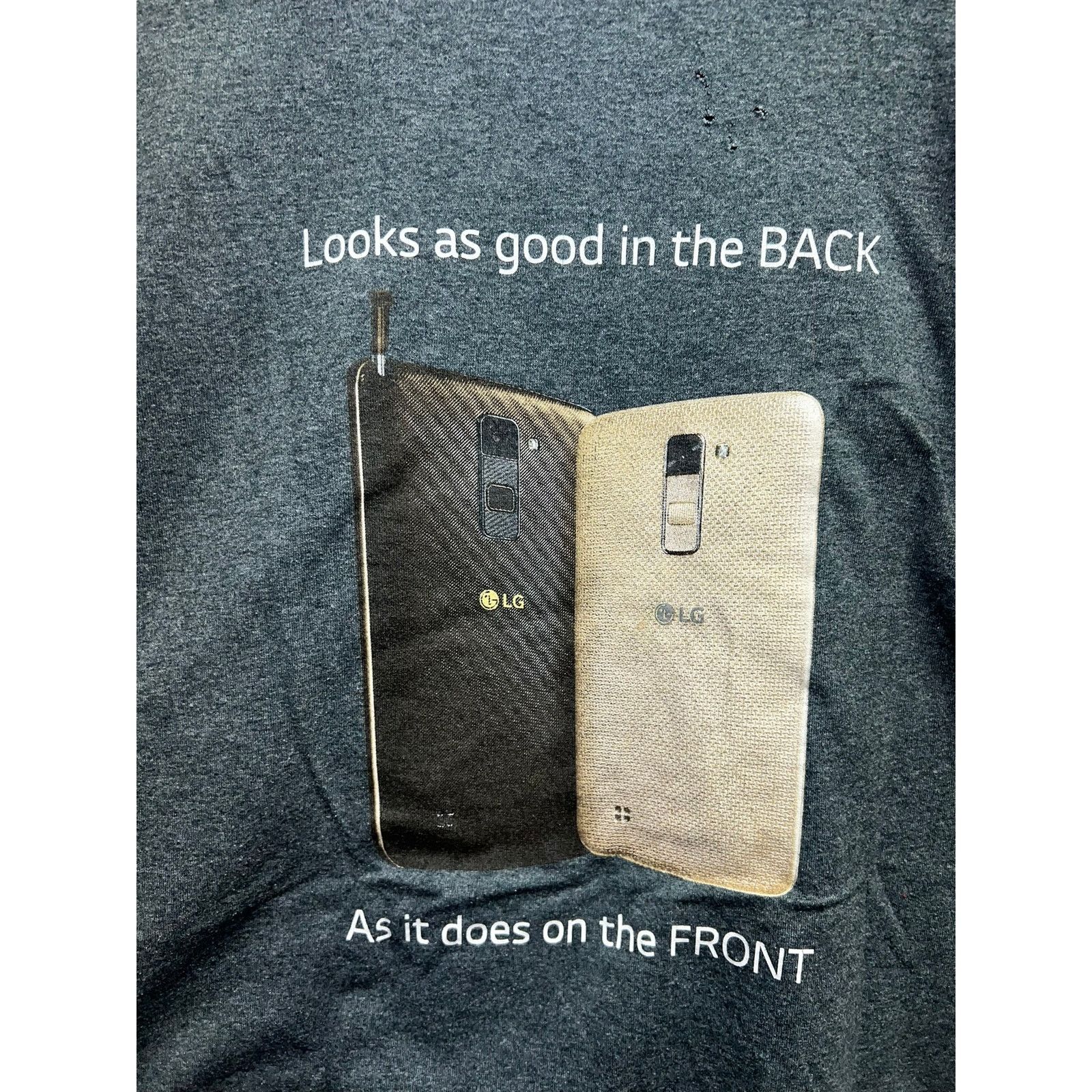 Gildan LG Phone Shirt LK K10 Stylo 2 Plus Metro PCS Promo Tee Large Size US L / EU 52-54 / 3 - 9 Thumbnail
