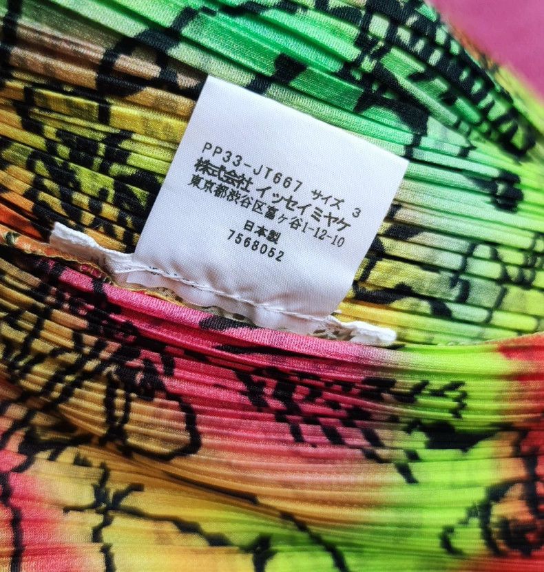 Issey Miyake Issey Miyake size:3 Pink and yellow fluorescent rainbow dr Size M / US 6-8 / IT 42-44 - 7 Thumbnail