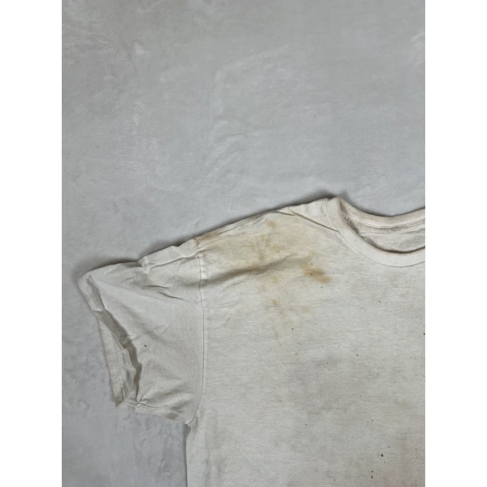 Hanes VINTAGE Hanes T-Shirt XL White 90s Cars Truck Hot Rod Stained Cotton Crew Neck Short Sleeve Men Regular Season Summer Spring Before 1990s–1999s Size US XL / EU 56 / 4 - 4 Thumbnail