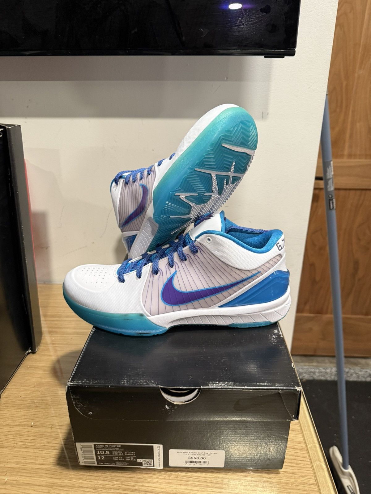 Nike Nike Kobe 6 Protro “Draft Day” Charlotte Hornets Size US 10.5 / EU 43-44 - 4 Thumbnail