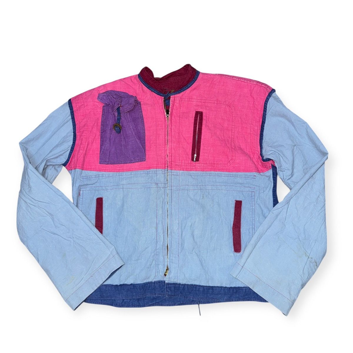 Vintage PATCHWORKS STYLE REVERSIBLE LIGHT DENIM JACKET Size US L / EU 52-54 / 3 - 3 Thumbnail