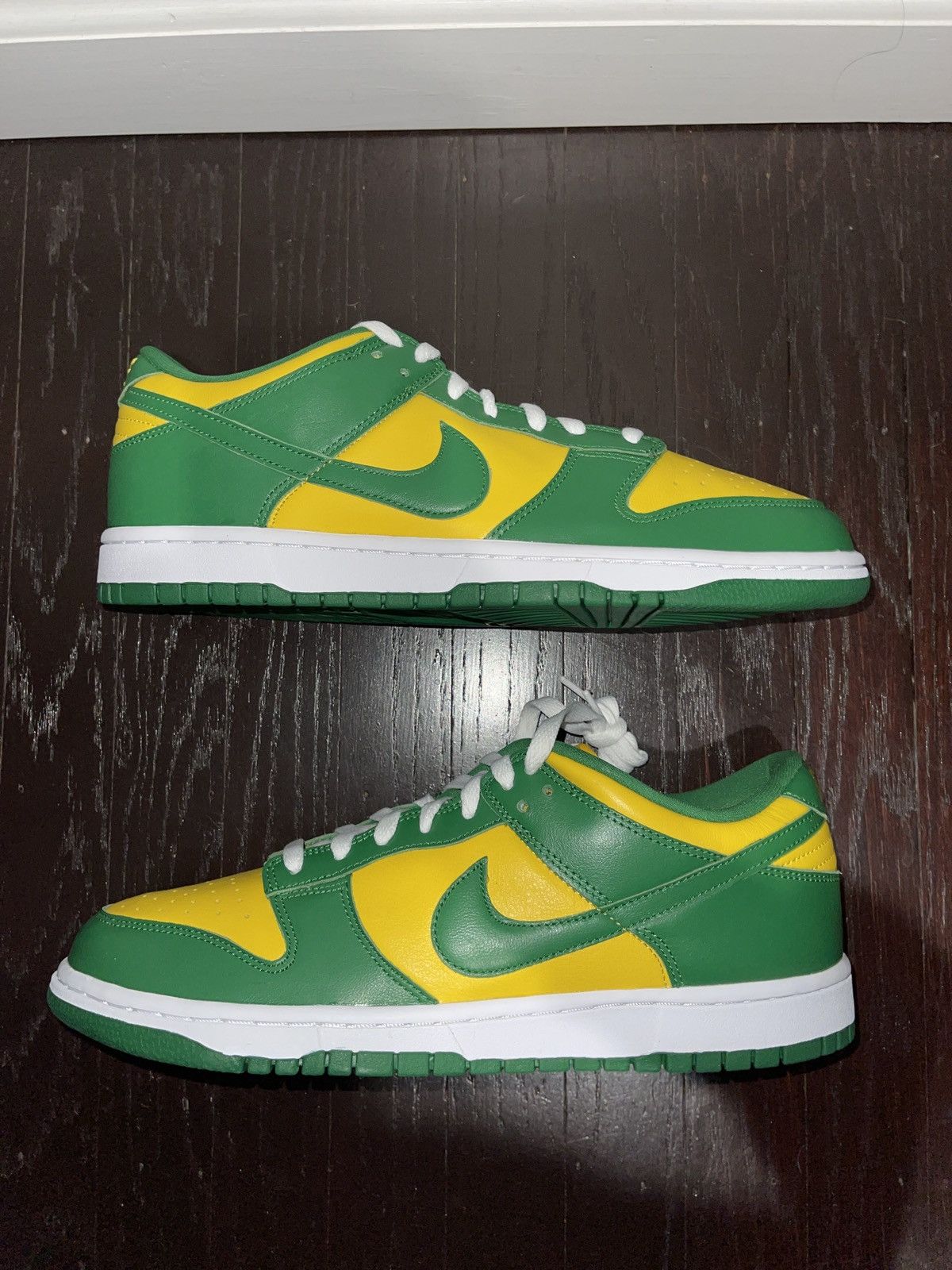 image of Nike Dunk Low Sp Brazil Shoes in Pine Green, Men's (Size 11.5)