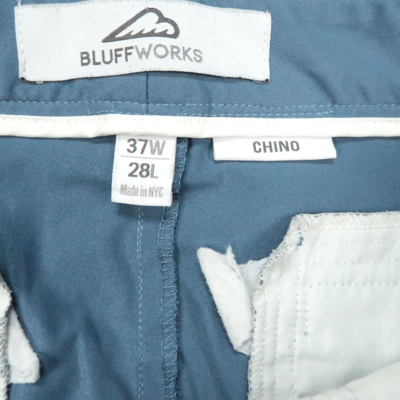 Vintage Bluffworks Mens Pants Blue Chino Travel Workwear Size US 37 - 4 Thumbnail