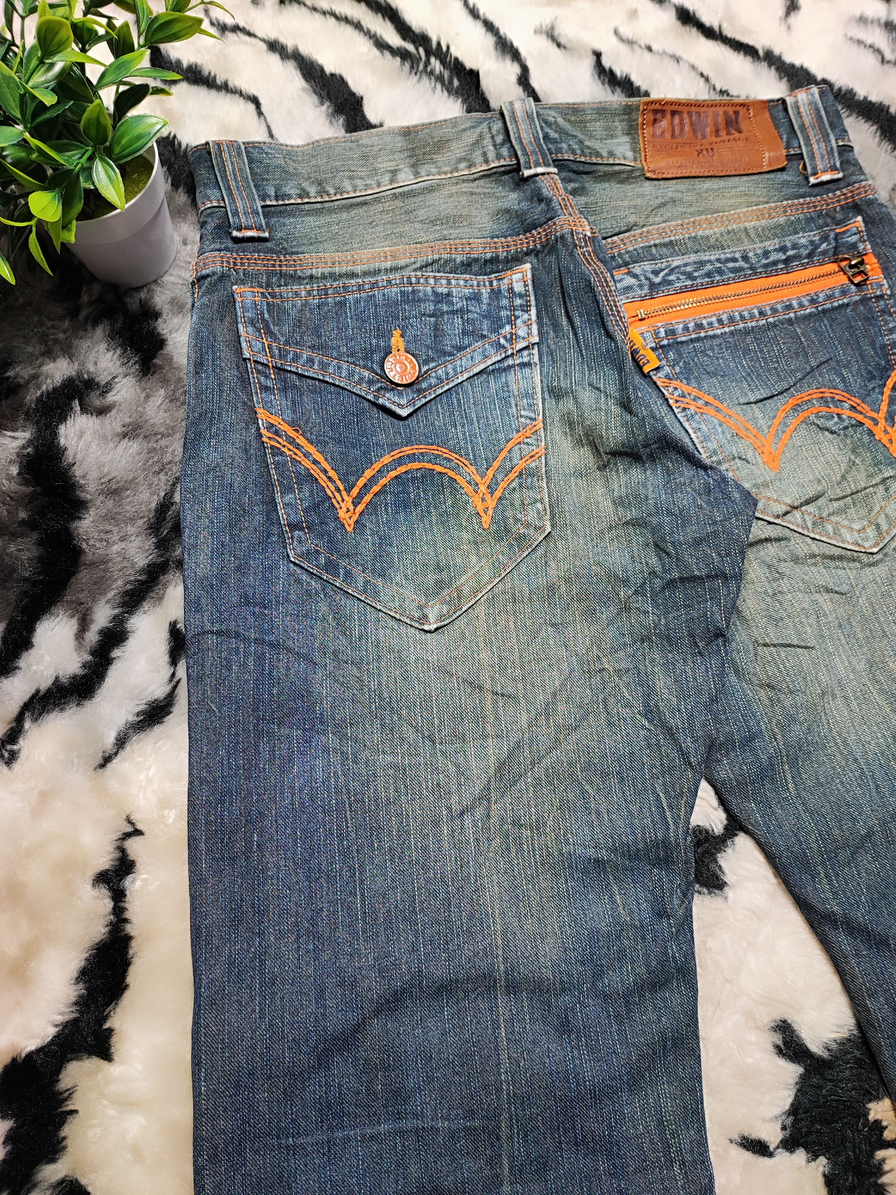 Edwin × JNCO × Southpole Baggy Rusty Denim by Edwin XV Exclusive Vintage. Size US 32 / EU 48 - 11 Thumbnail
