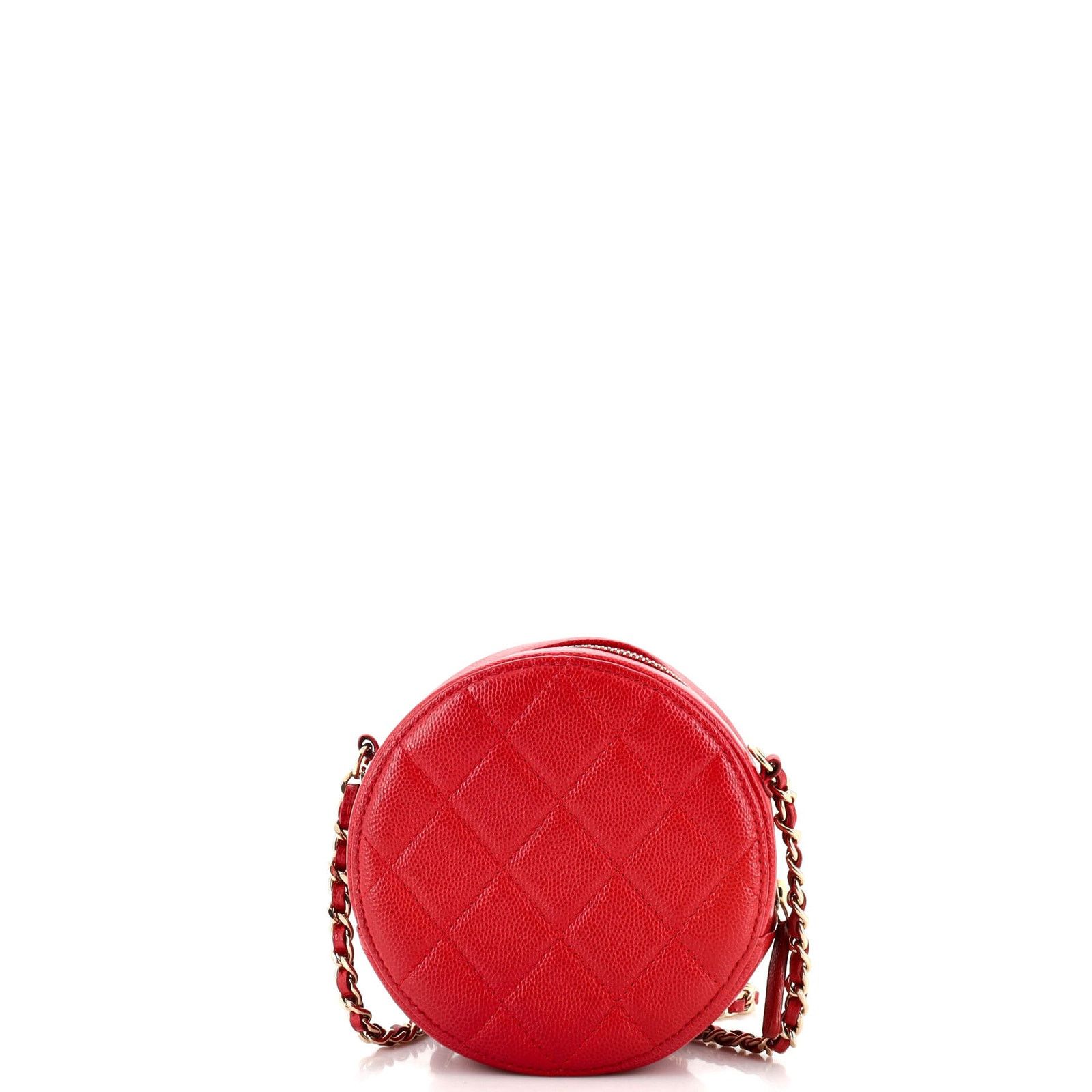 Chanel Round Clutch with Chain Quilted Caviar Mini Size ONE SIZE - 4 Thumbnail