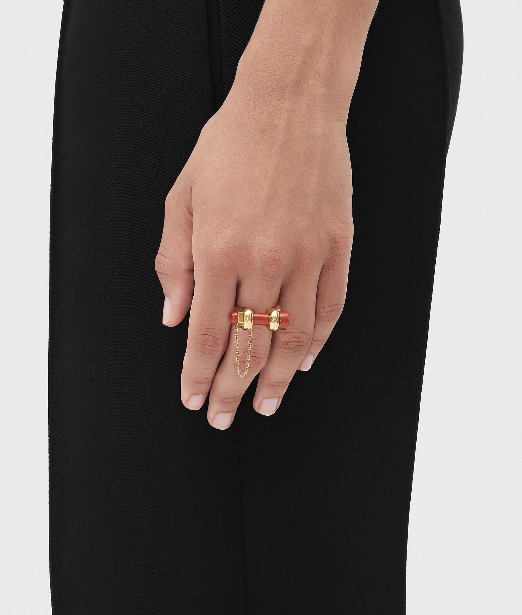 Bottega Veneta o1n1vont0425 Size: 15 / Bolt Ring in Multicolor Size ONE SIZE - 2 Thumbnail