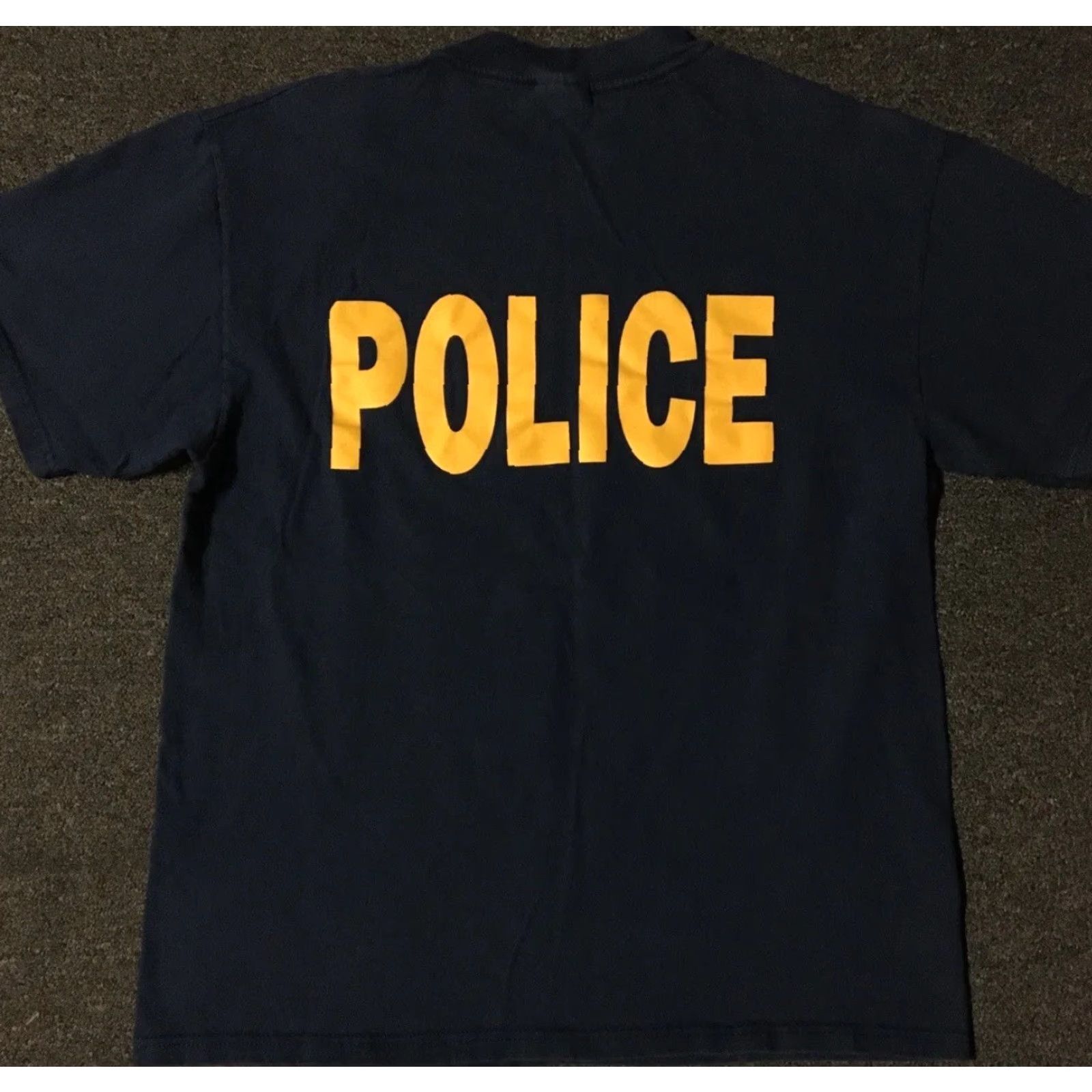 Vintage Vtg 90s ASU Police Faded Shirt M Arizona School Officer Cop Military Army Grunge Shirt Mens Navy Blue Graphic Tee Size US M / EU 48-50 / 2 - 2 Thumbnail