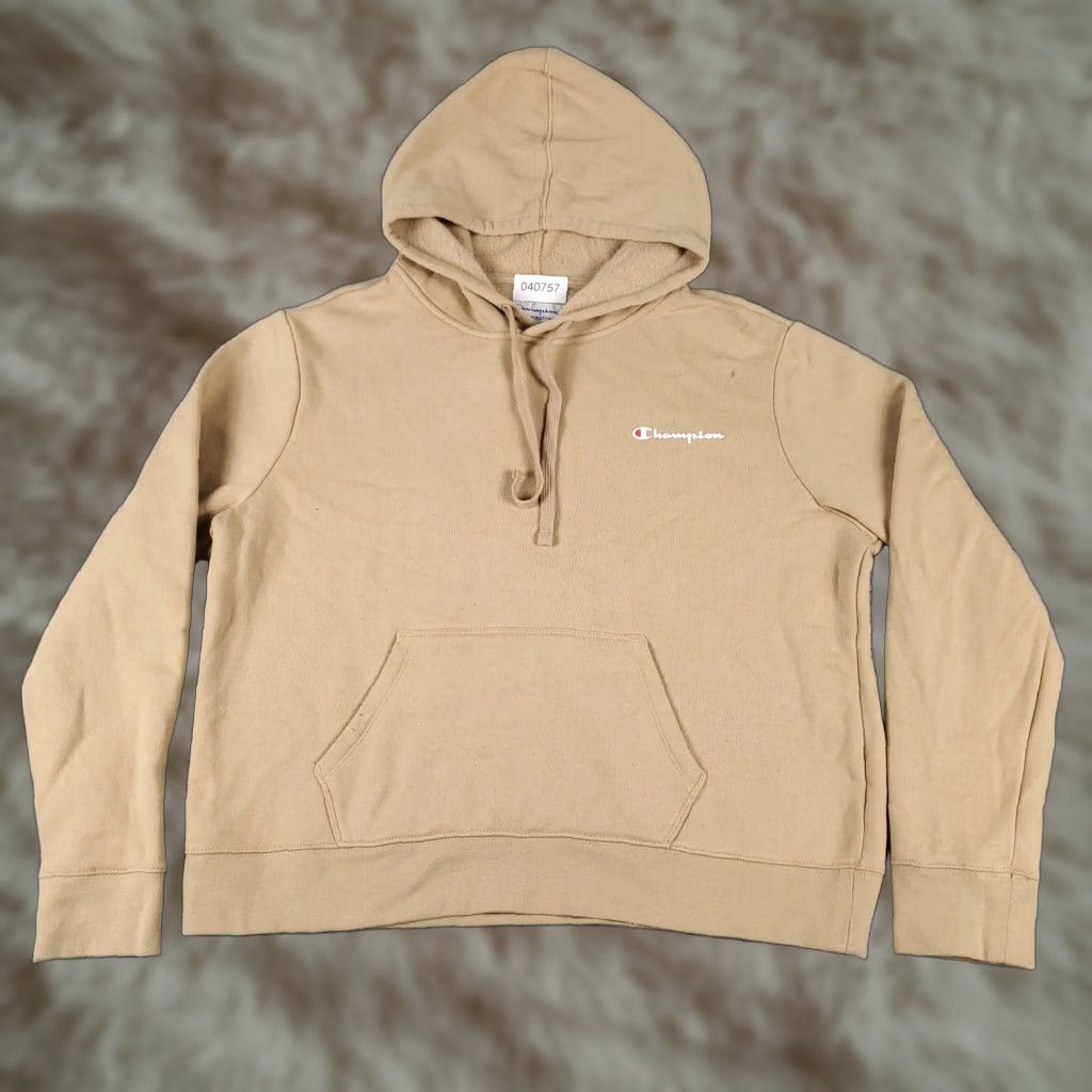 Champion Champion Womens Large Beige Pullover Hoodie Sweatshirt Size L / US 10 / IT 46 - 1 Thumbnail