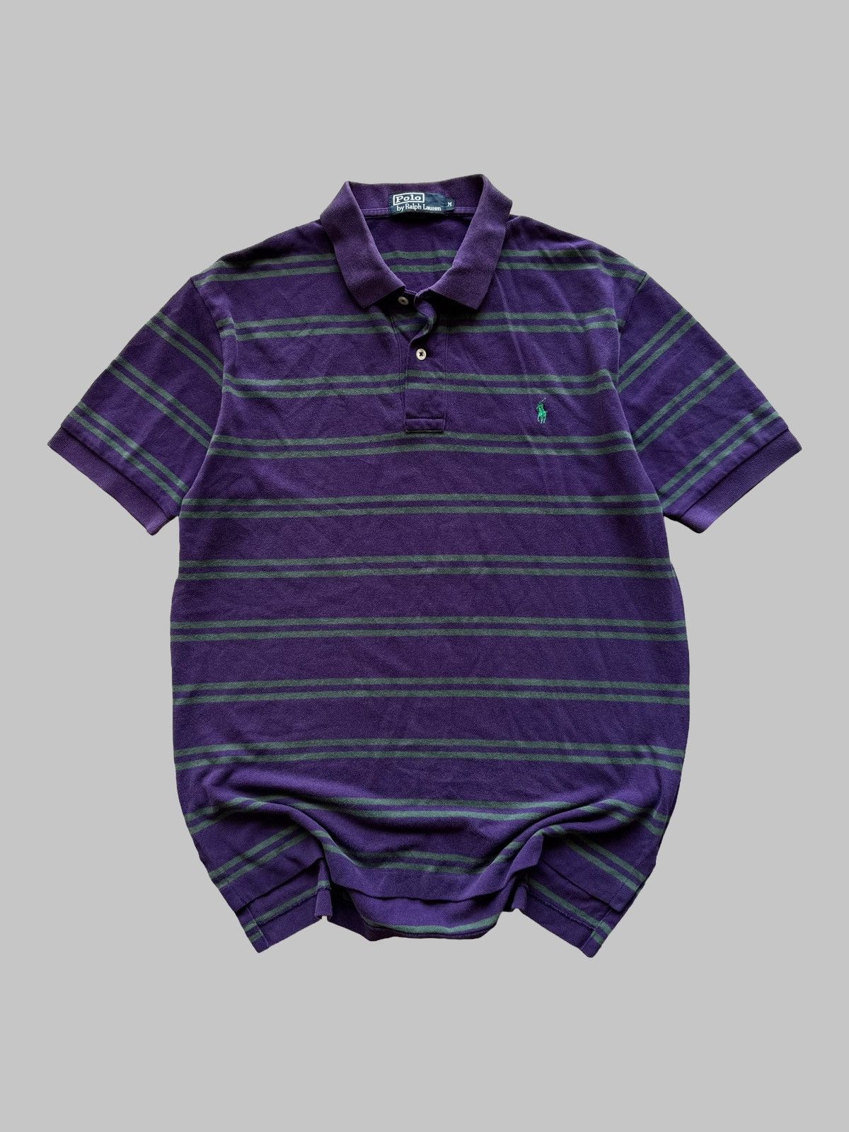 Polo Ralph Lauren Polo Ralph Lauren Riders Club Vintage Striped Polo Pony Size US L / EU 52-54 / 3 - 1 Thumbnail