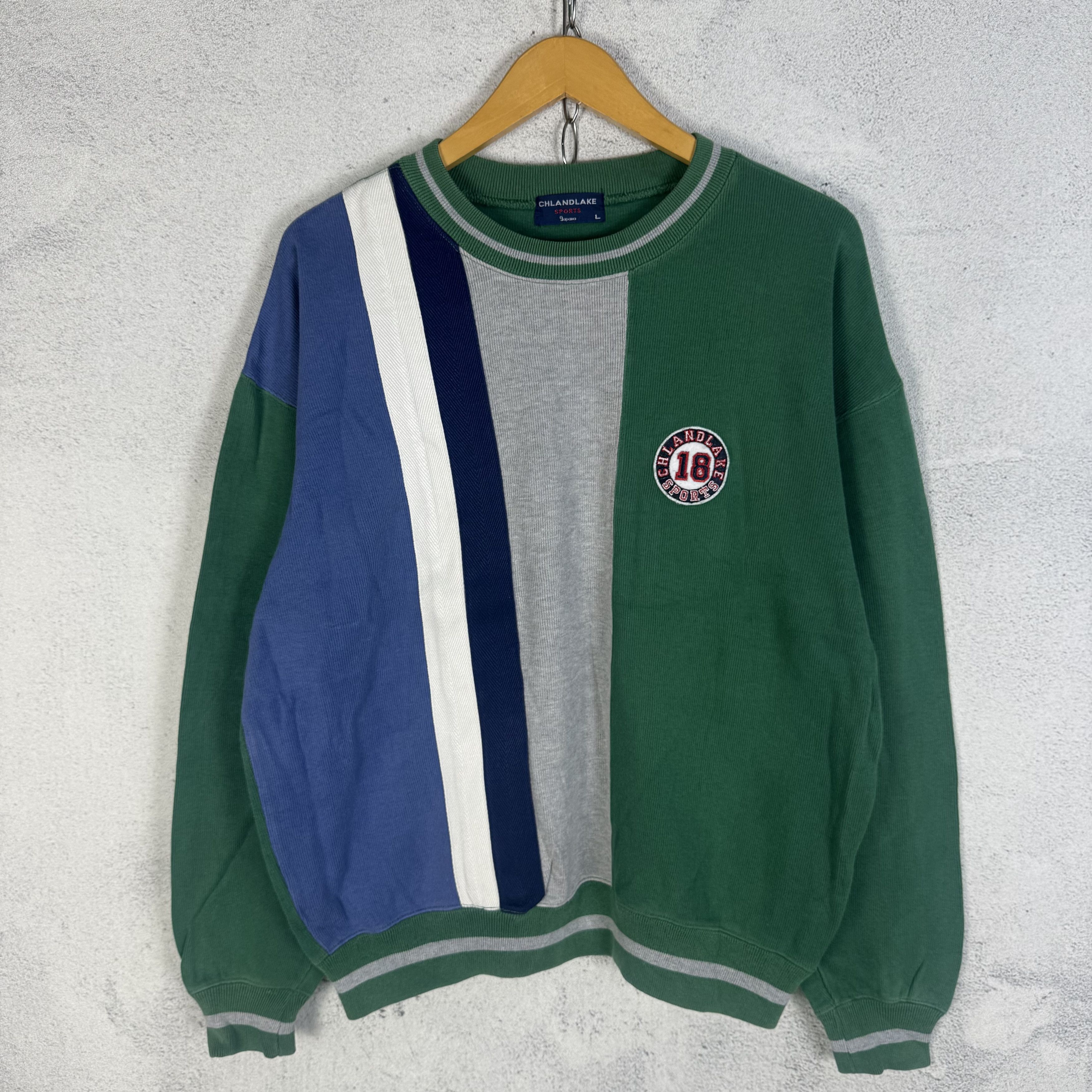 Vintage Vintage 90s Chlandlake Sports Sweatshirt Crewneck Size US L / EU 52-54 / 3 - 1 Thumbnail