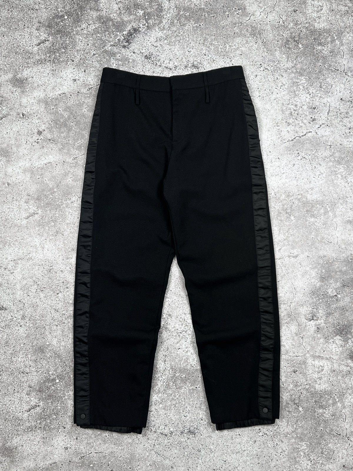 Dior × Kaws Dior Wool Pants SS22 Kim Jones Side Stripe Trousers Size US 34 / EU 50 - 2 Thumbnail