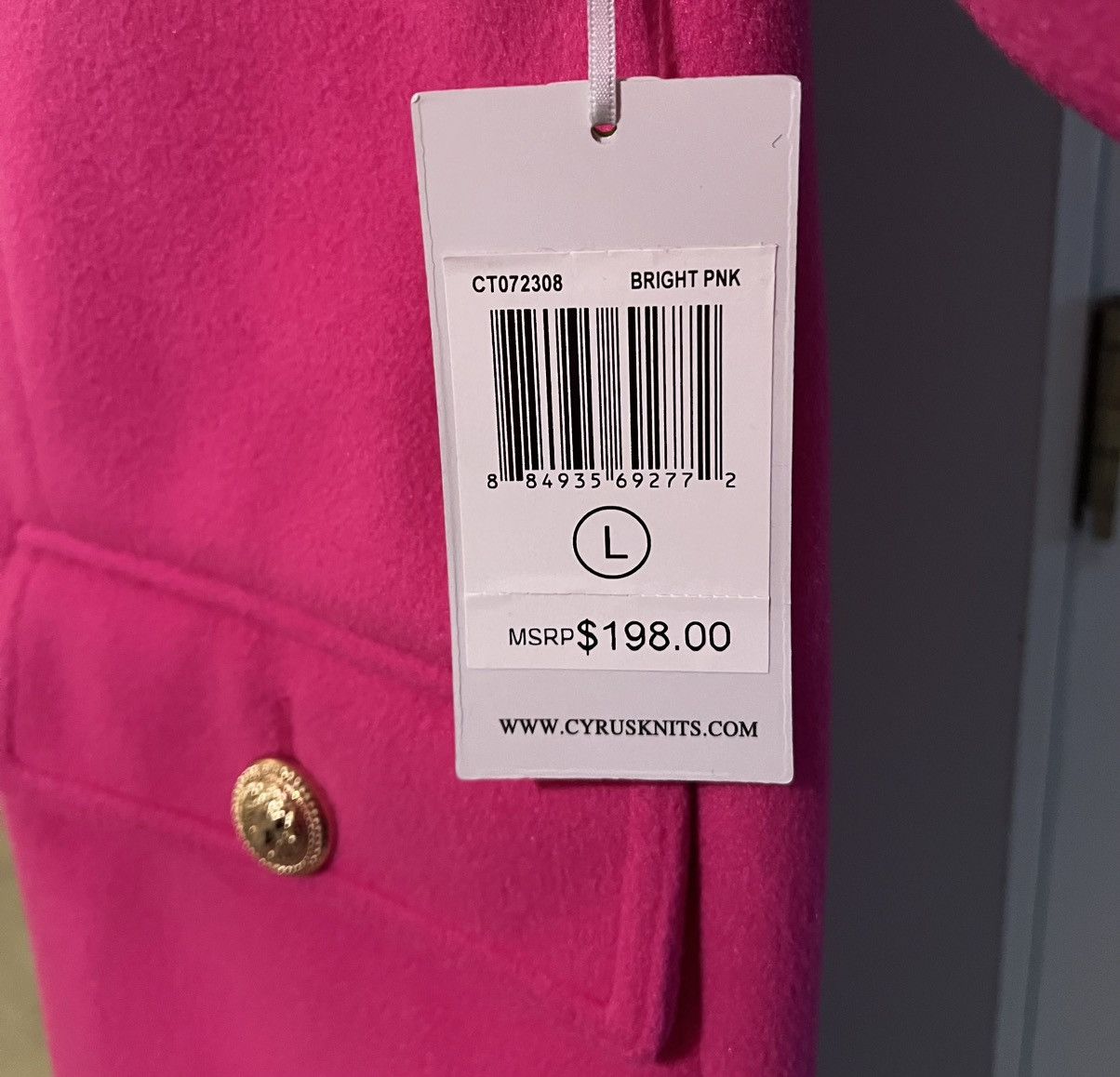 Other Pink Women’s Coat Size L / US 10 / IT 46 - 4 Thumbnail