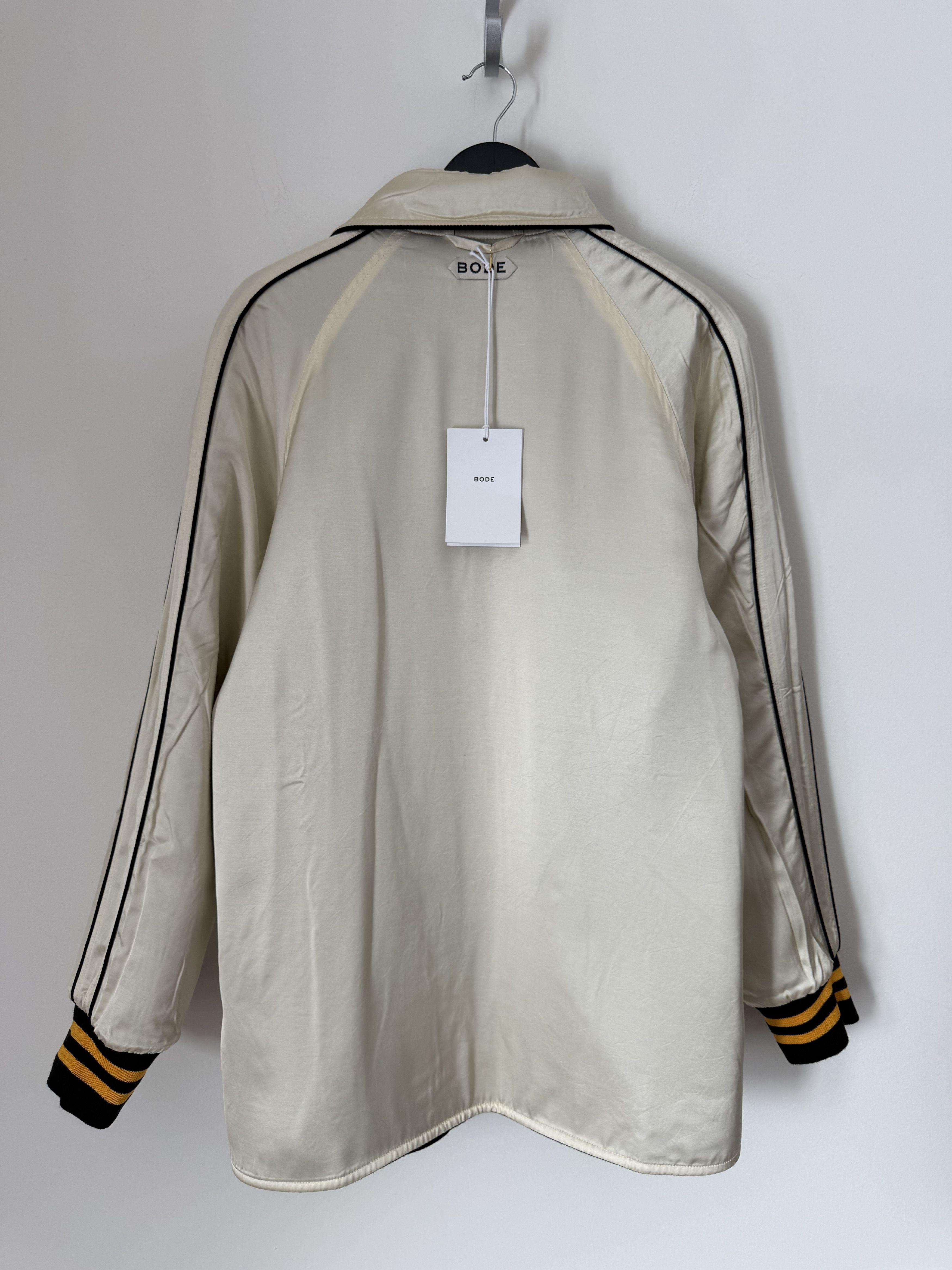 Bode Bode Monogram Snap Reversible Jacket in Black Cream Size US L / EU 52-54 / 3 - 10 Thumbnail