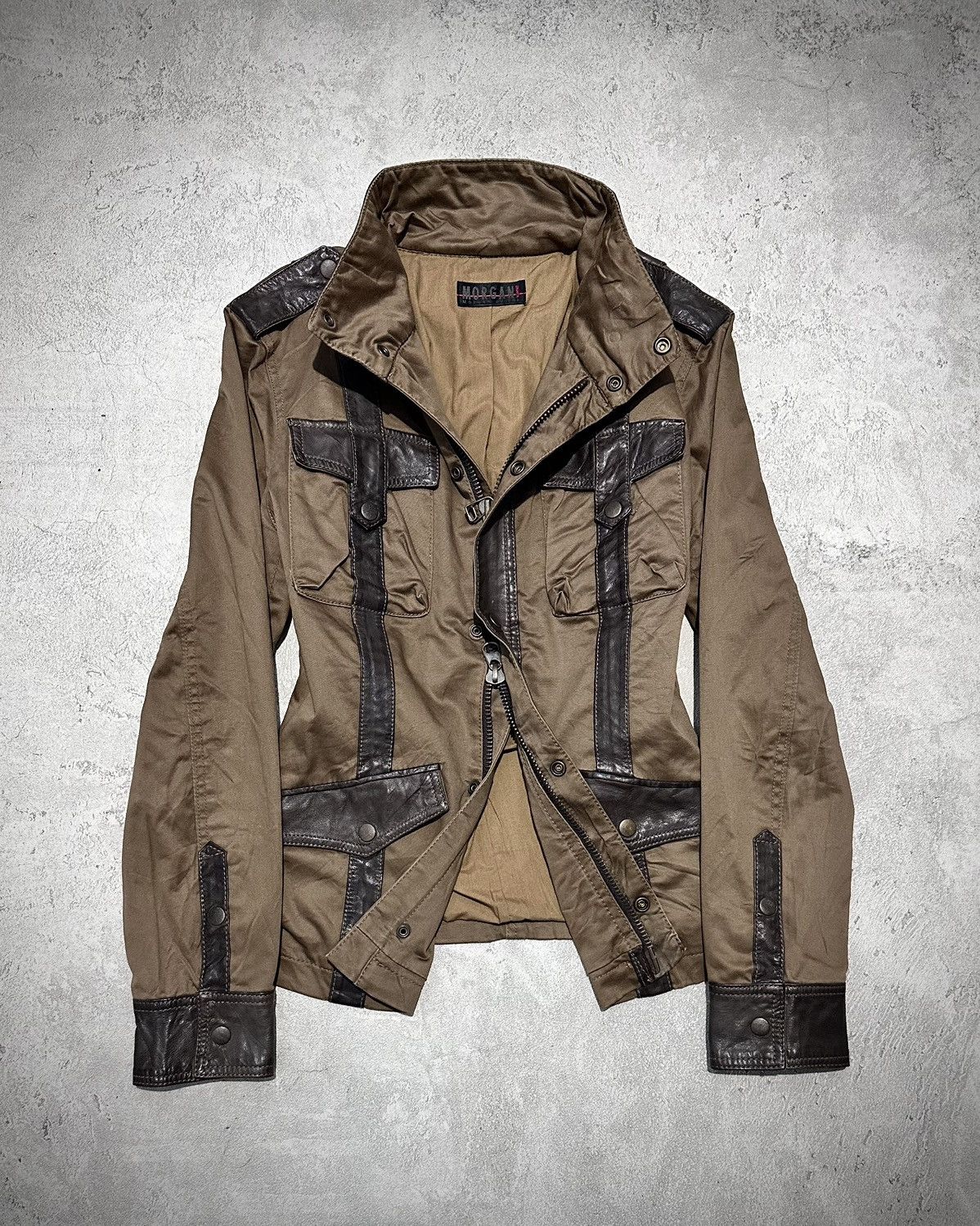 Japanese Brand Morgan Homme Military Jacket Lgb Ifsixwasnine Vkei Style Size US M / EU 48-50 / 2 - 3 Thumbnail