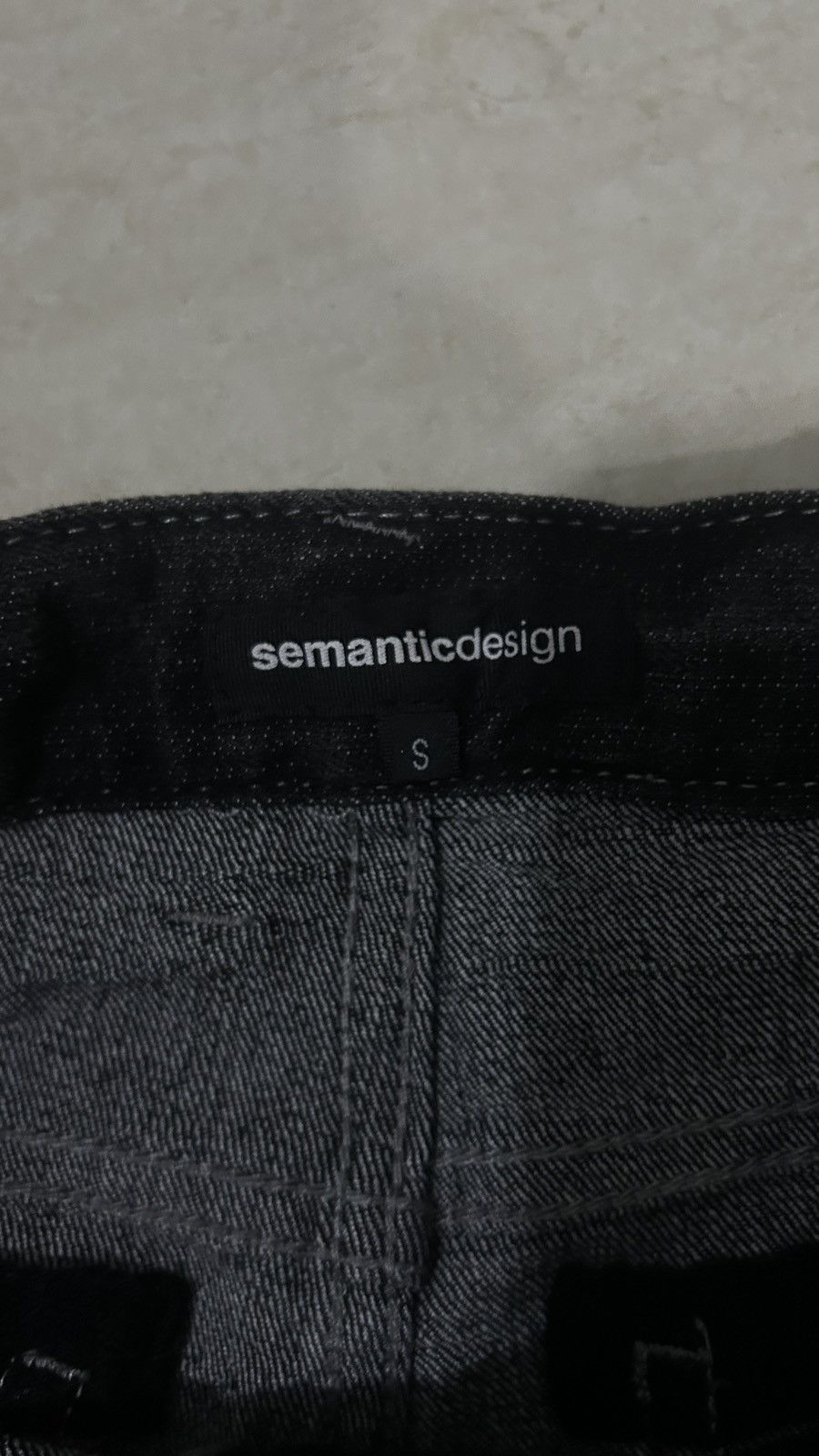 semanticdesign 🔥SEMANTIC DESIGN STONE WASH DENIM PUNK Size 30" / US 8 / IT 44 - 3 Thumbnail