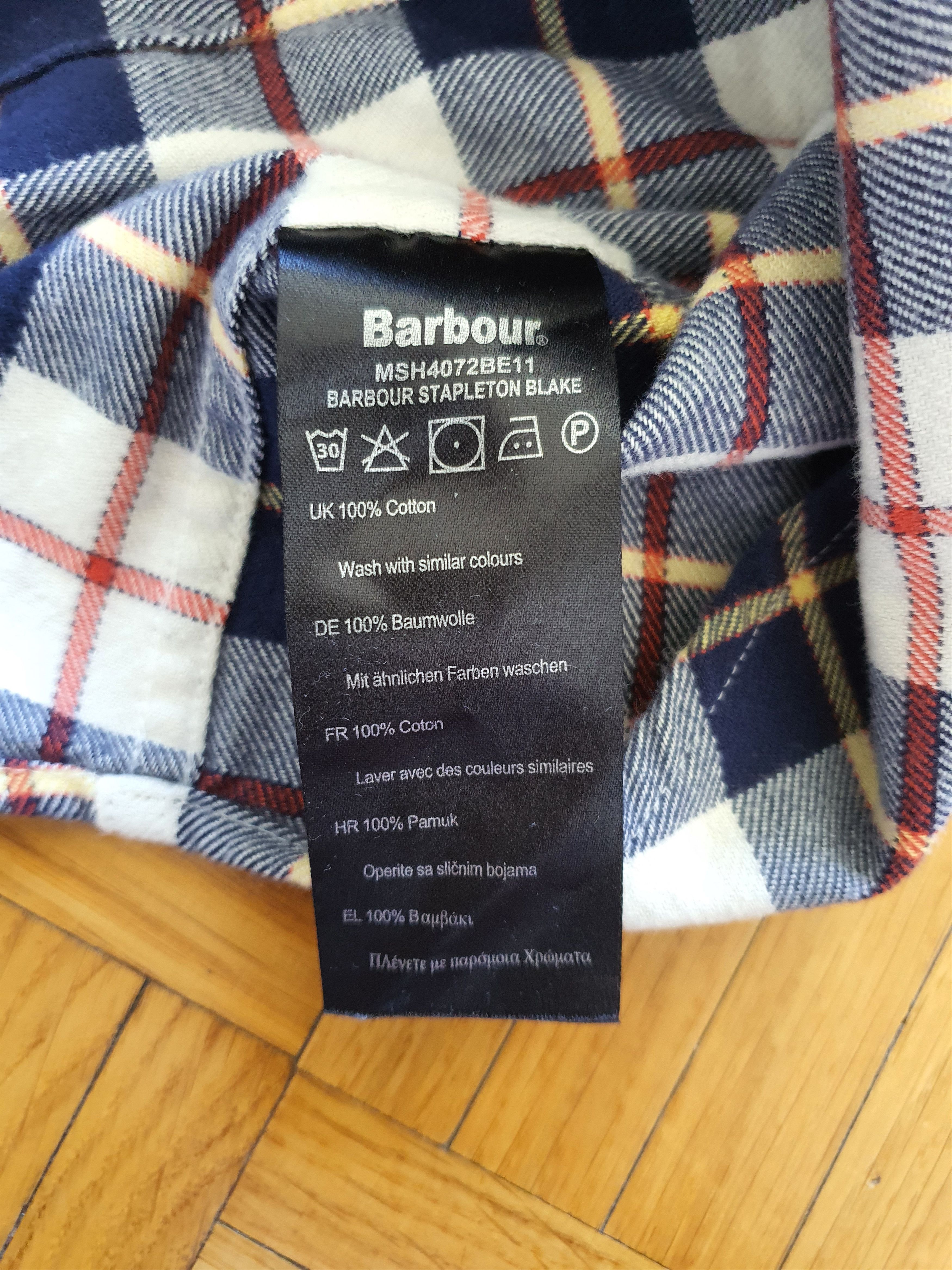 Barbour × Flannel Button Down Collar Casual Dress Shirt - STAPLETON BLAKE Size US S / EU 44-46 / 1 - 6 Thumbnail