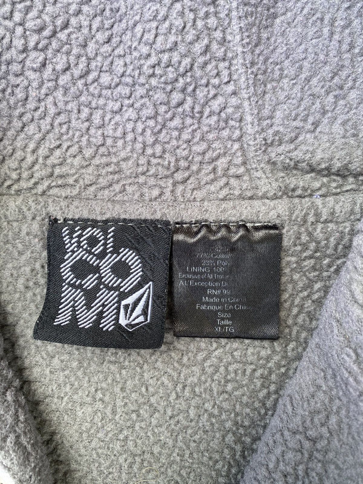 Vintage × Volcom RARE Vintage Y2K Volcom Overprint Zip Up Hoodie Size US L / EU 52-54 / 3 - 8 Thumbnail