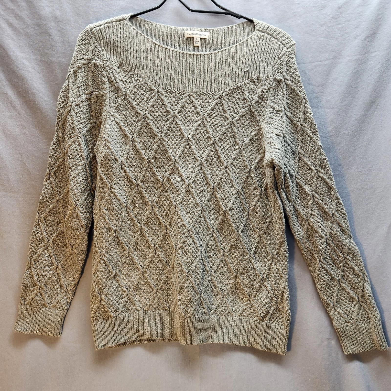 Croft & Barrow Croft And Barrow Womens Sweater Gray Size Large Size L / US 10 / IT 46 - 1 Thumbnail