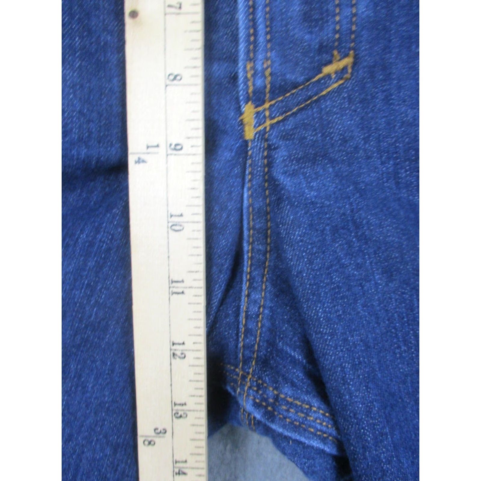 Vintage Origin Jeans Mens 40x32 Blue Denim Straight Leg Workwear Leg Jeans USA Rise Mid 5-Pocket O/E Legit Fit Mens Size US 40 / EU 56 - 4 Thumbnail