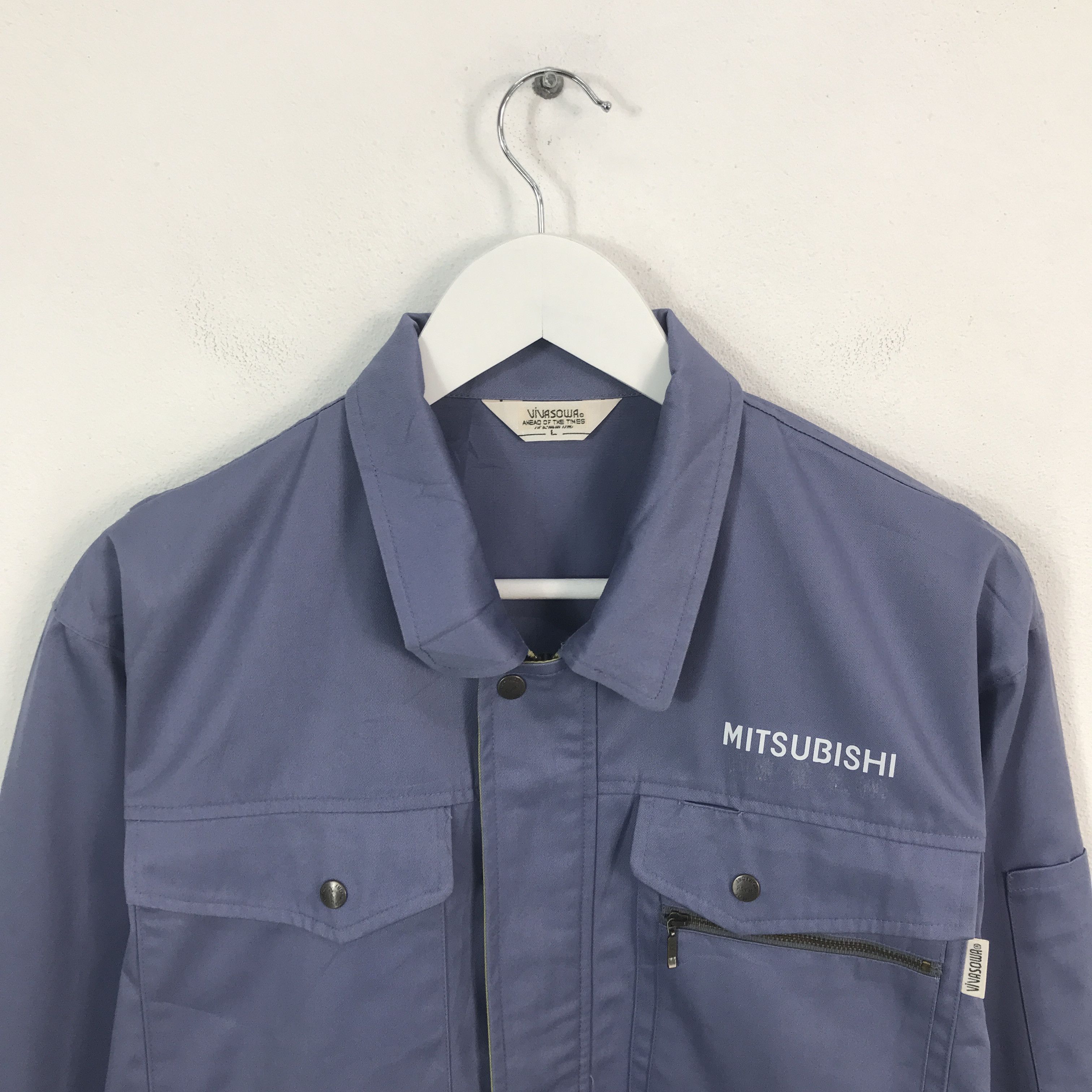 Japanese Brand Mitsubishi Ralliart Custom Art Worker Sport Jacket Size US L / EU 52-54 / 3 - 2 Thumbnail