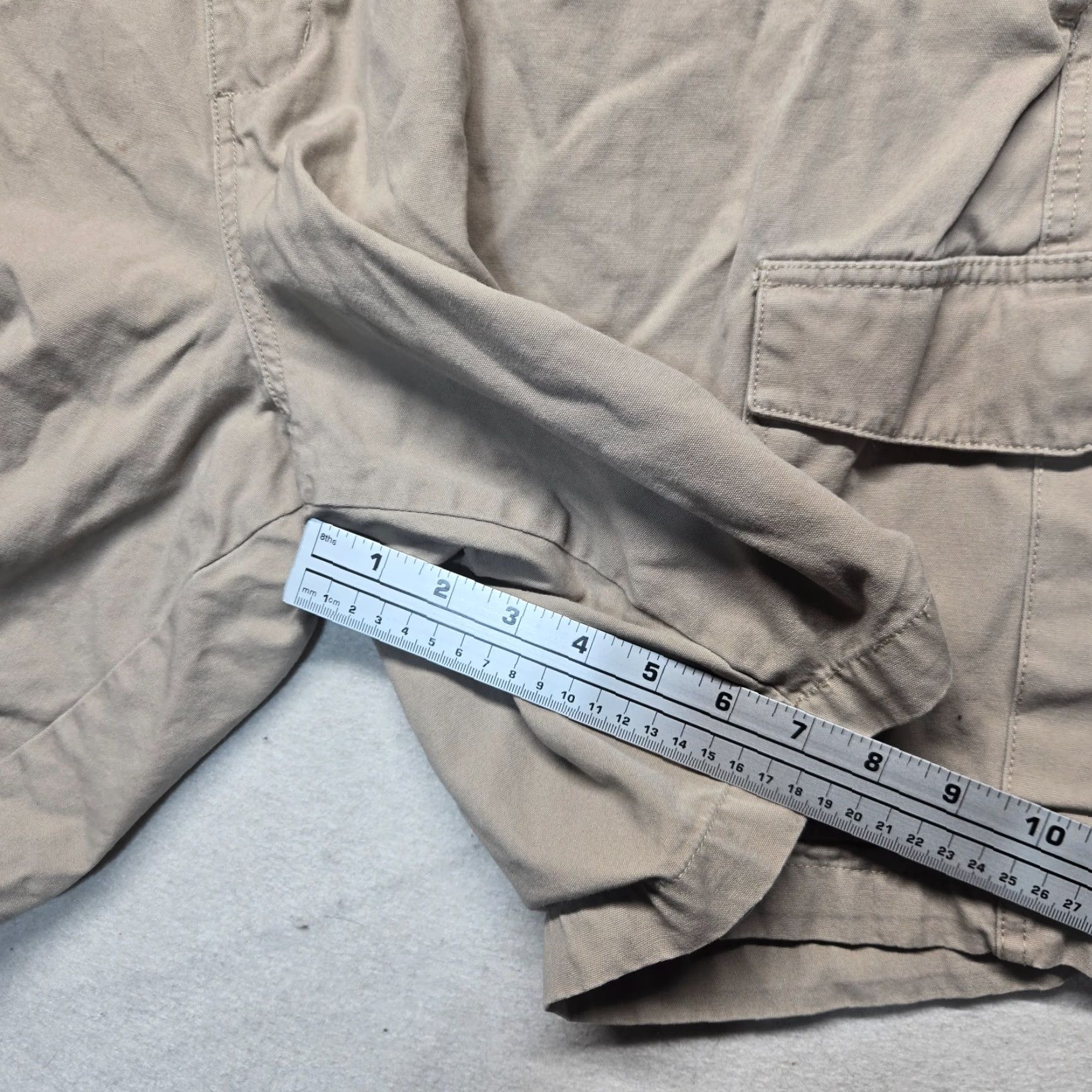 Chaps Chaps Cargo Shorts Adult Men's Size 46 Tan Brown 100% Cotton Cargo Pocket Pockets Size US 30 / EU 46 - 6 Thumbnail