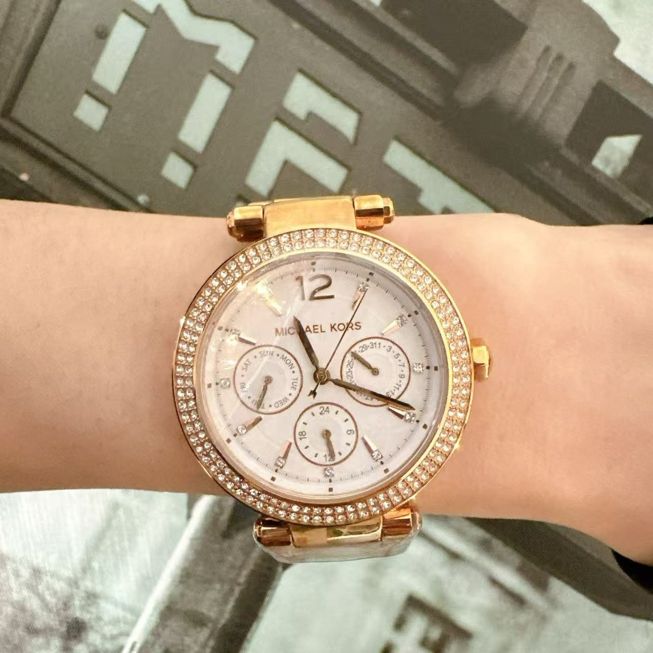 Michael Kors Michael Kors MK5781 Parker Multifunction Rose Gold Watch Size ONE SIZE - 6 Thumbnail