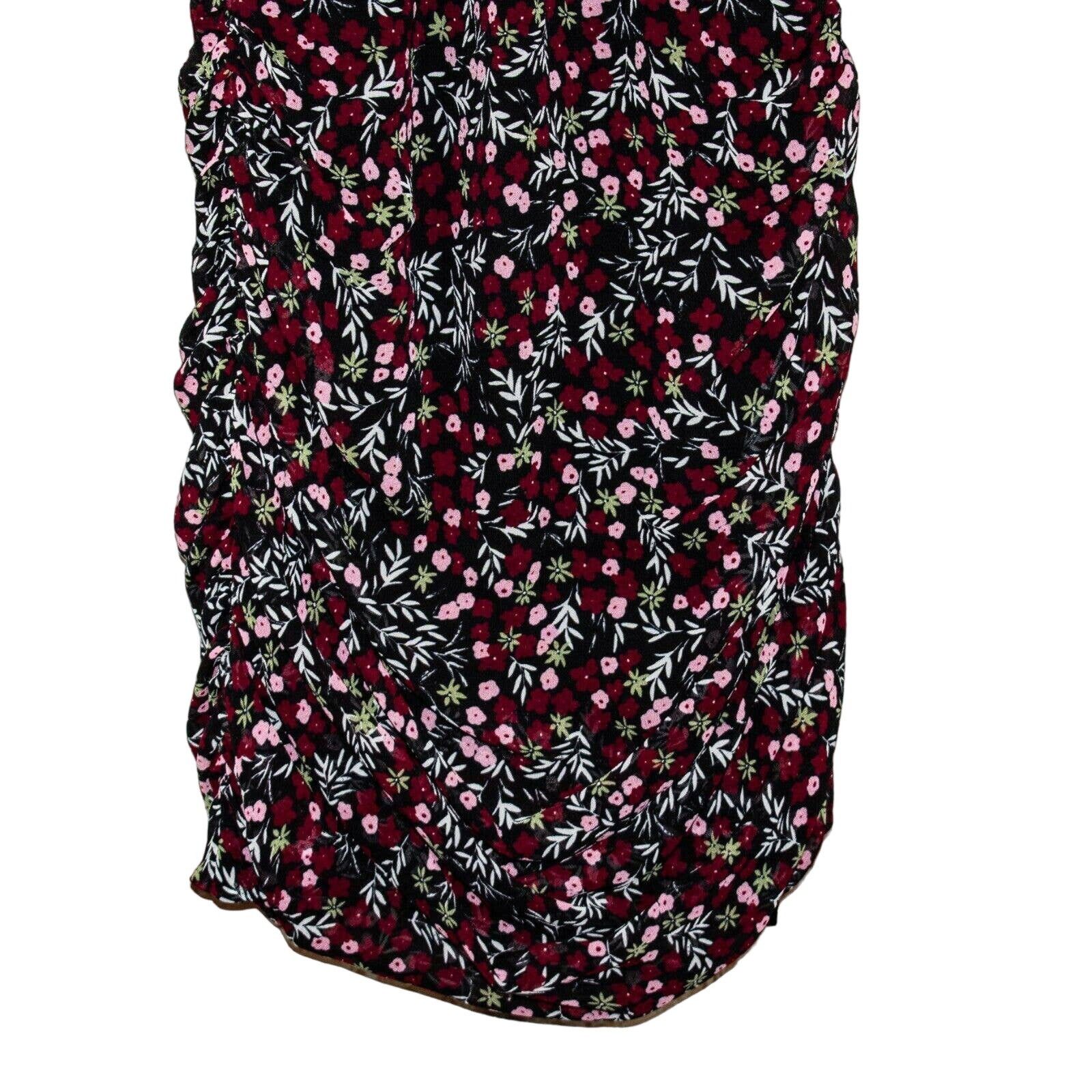 NICHOLAS NICHOLAS Mini Daisy Ruched Mini Dress in Floral NWT $595 Size XS / US 0-2 / IT 36-38 - 5 Thumbnail