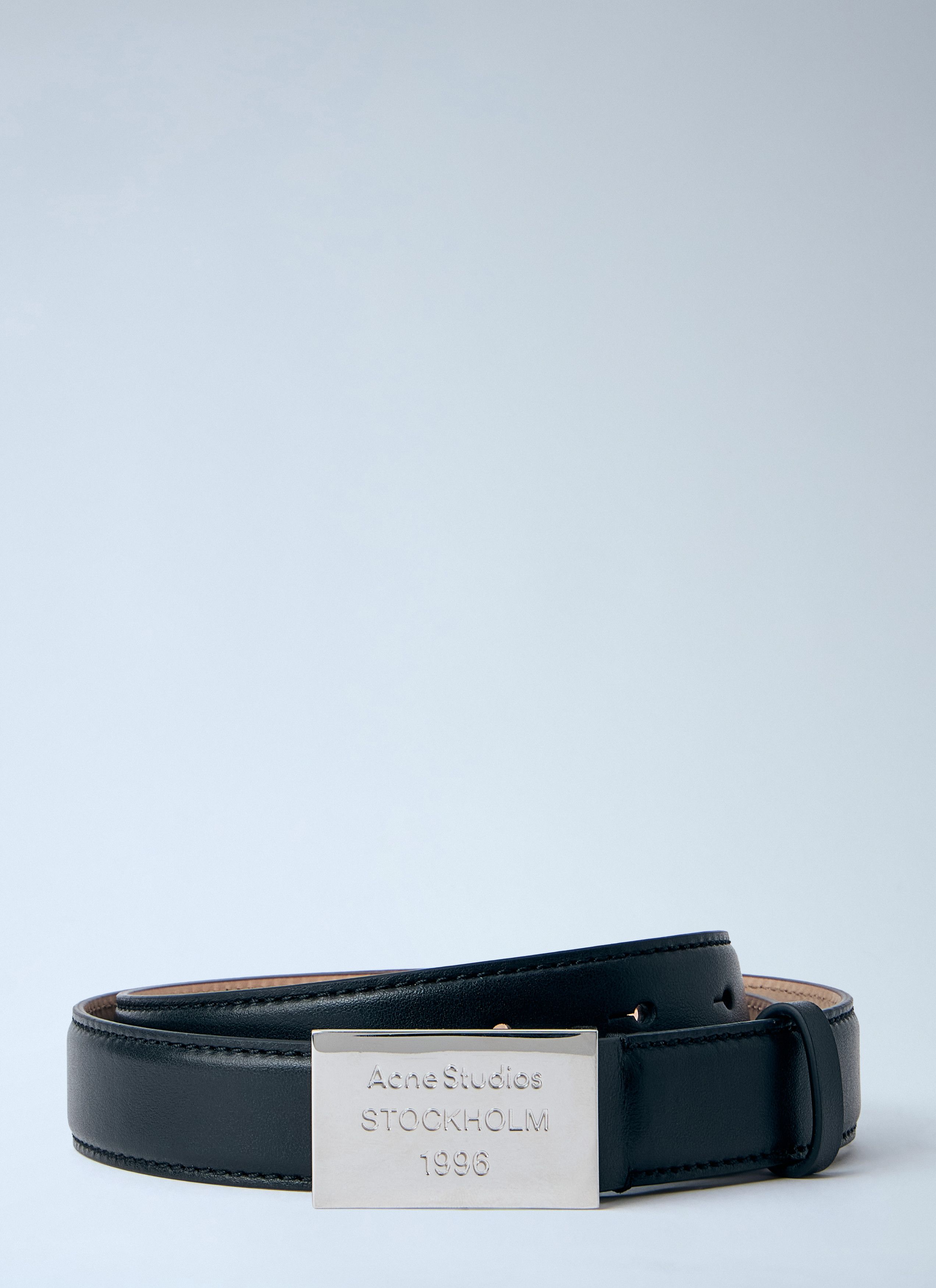 Acne Studios Engraved Logo Leather Belt Size ONE SIZE - 1 Thumbnail