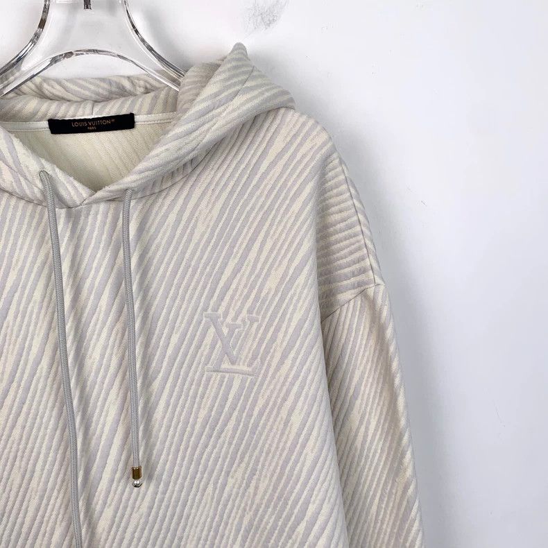 Louis Vuitton Louis Vuitton 25 apricot diagonal stripe logo jacquard hoo Size US XXL / EU 58 / 5 - 3 Thumbnail