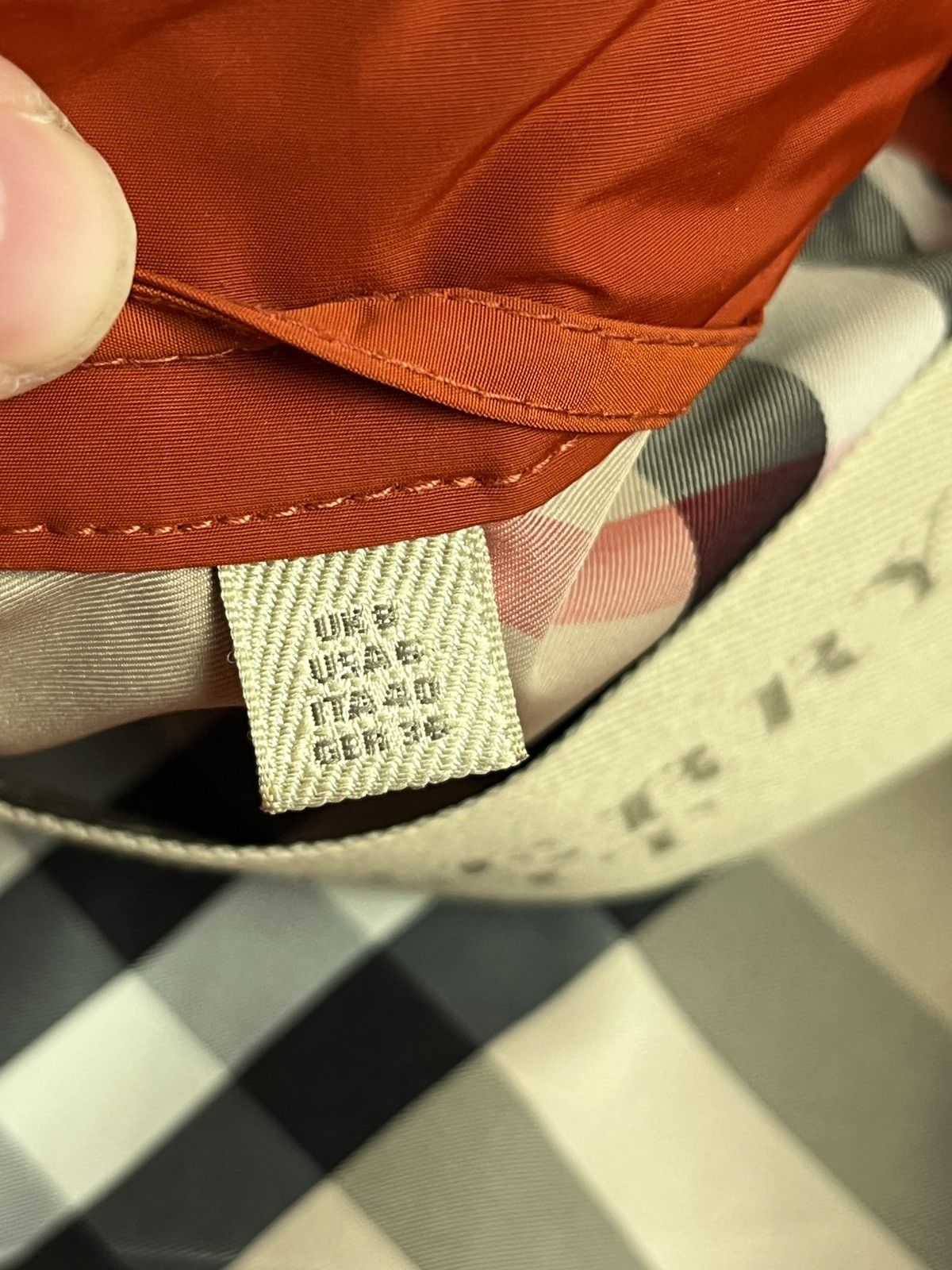 Burberry Burberry Brit Orange Trench Coat Nova Check Lightweight Size S / US 4 / IT 40 - 13 Thumbnail