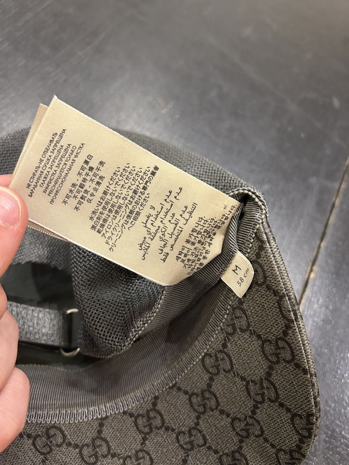 Gucci Gucci Monogram GG Hat - Grey Size ONE SIZE - 10 Thumbnail
