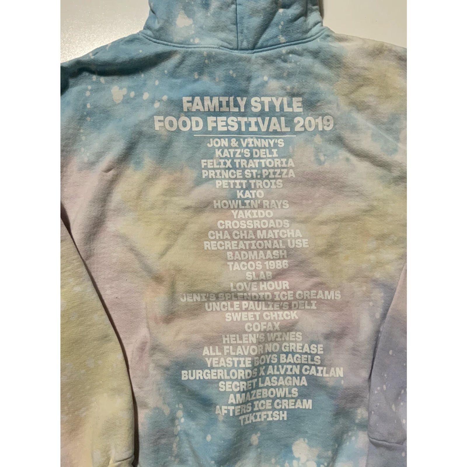 The Hundreds VINTAGE The Hundreds Family Style Food Festival Tie Dye Heavyweight Pullover Hoodie XL Size US XL / EU 56 / 4 - 4 Thumbnail